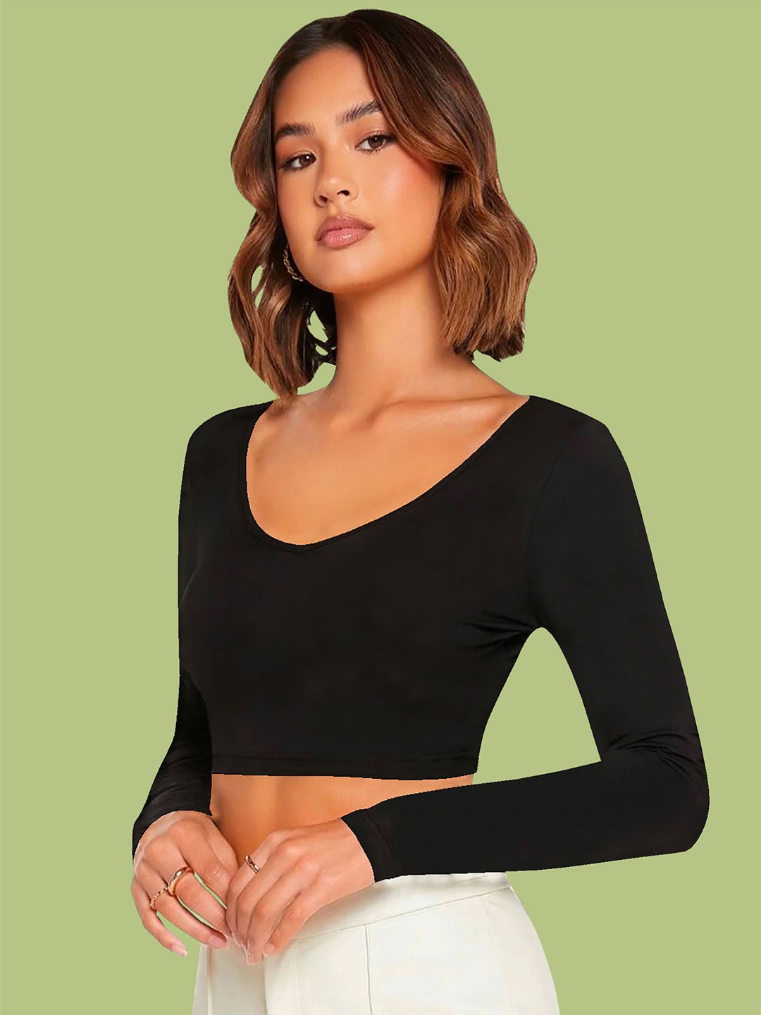 

Dream Beauty Fashion Crop Top, Black
