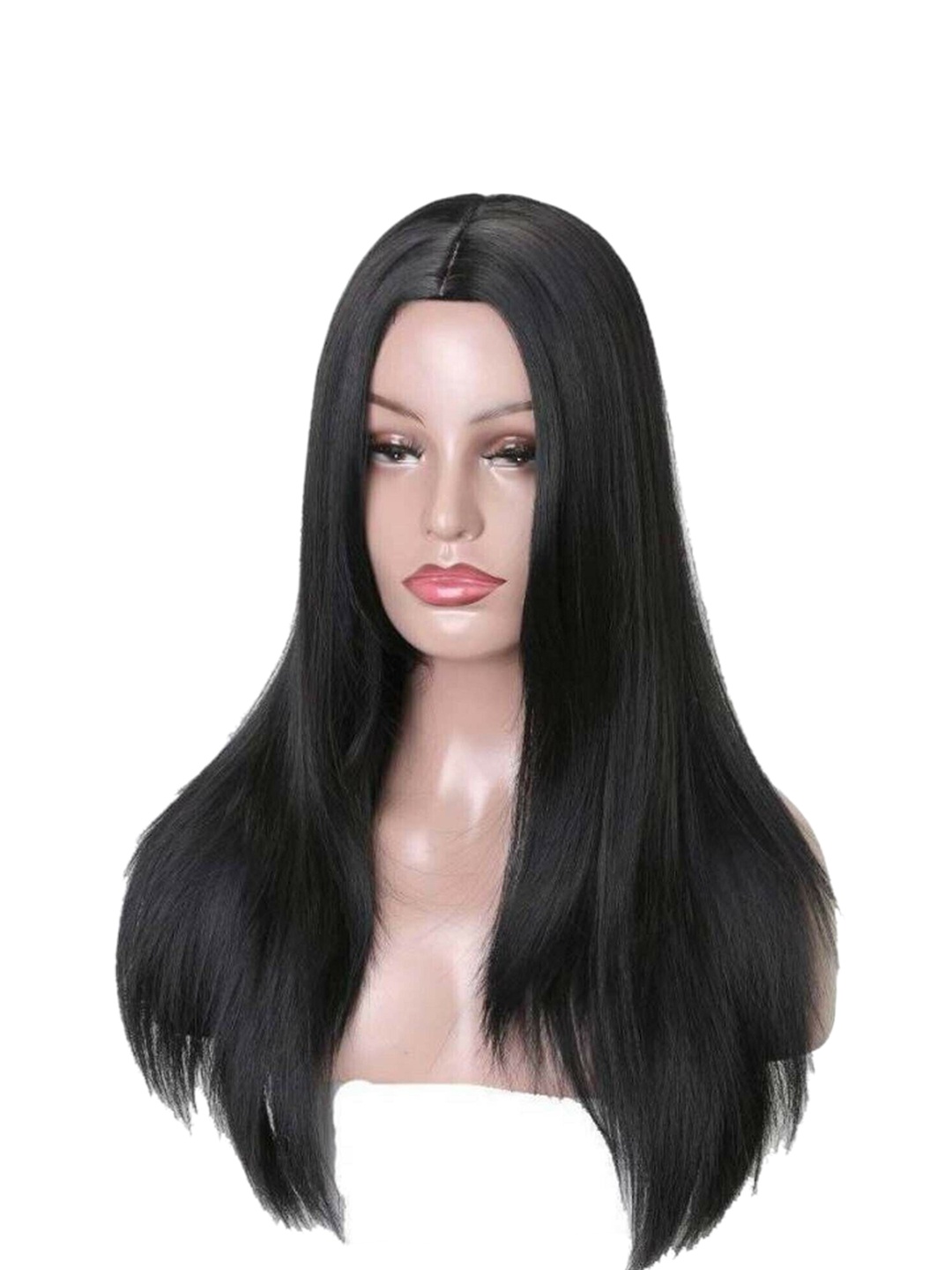 

camola deva Clip-In Straight Scalp Topper Hair Extension - Black - 36 Inch