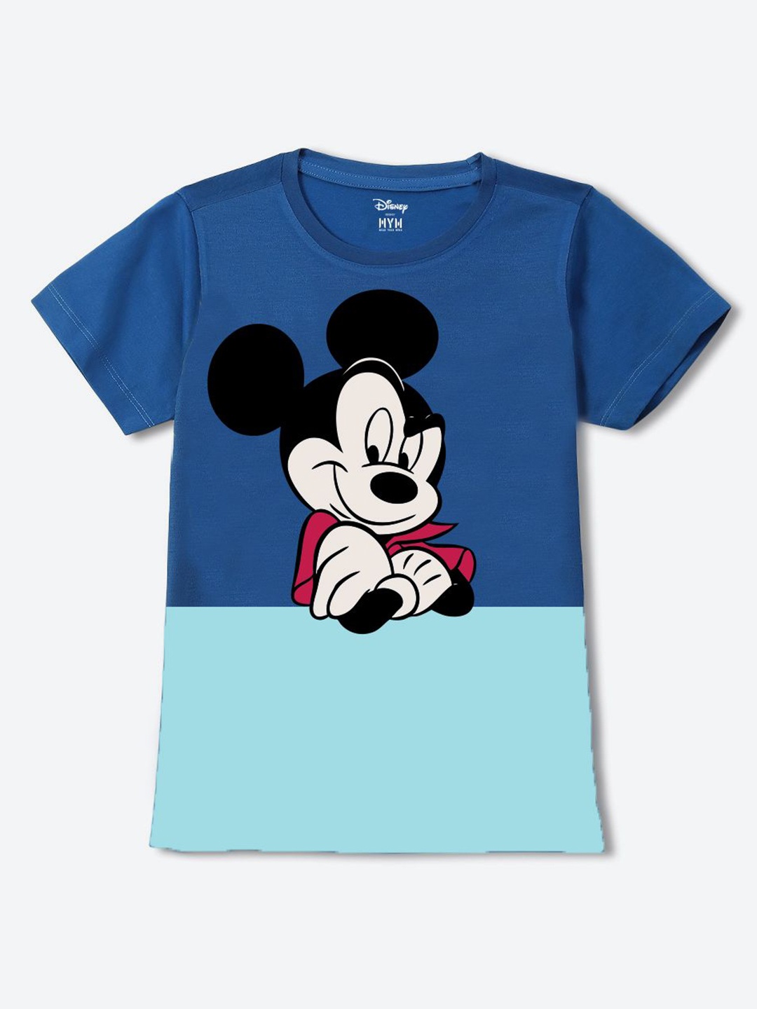 

Wear Your Mind Boys Mickey Mouse Printed T-shirt, Blue