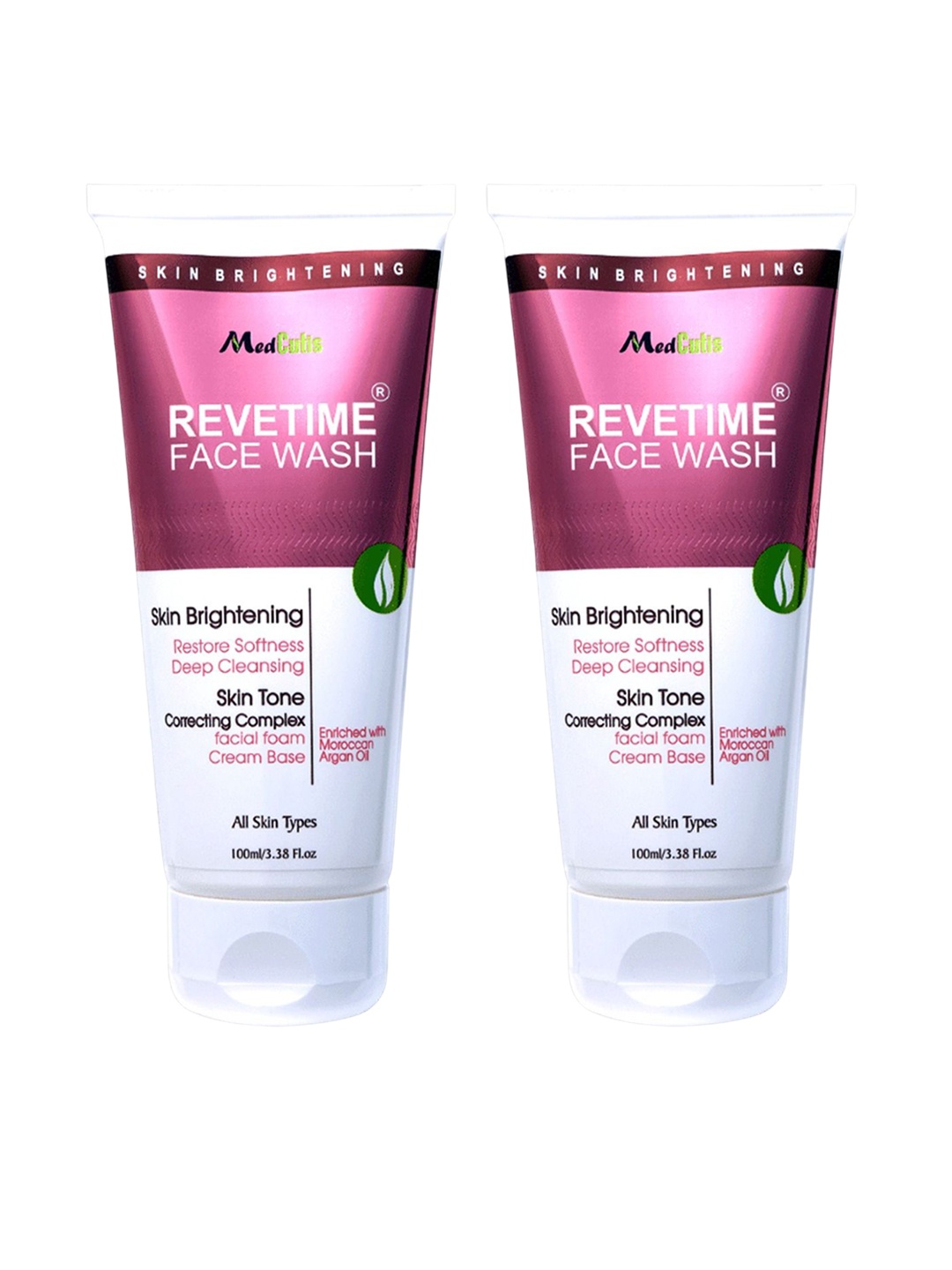

Revetime Set Of 2 Skin Brightening Salicylic Acid Facewash - 100 ml Each, White