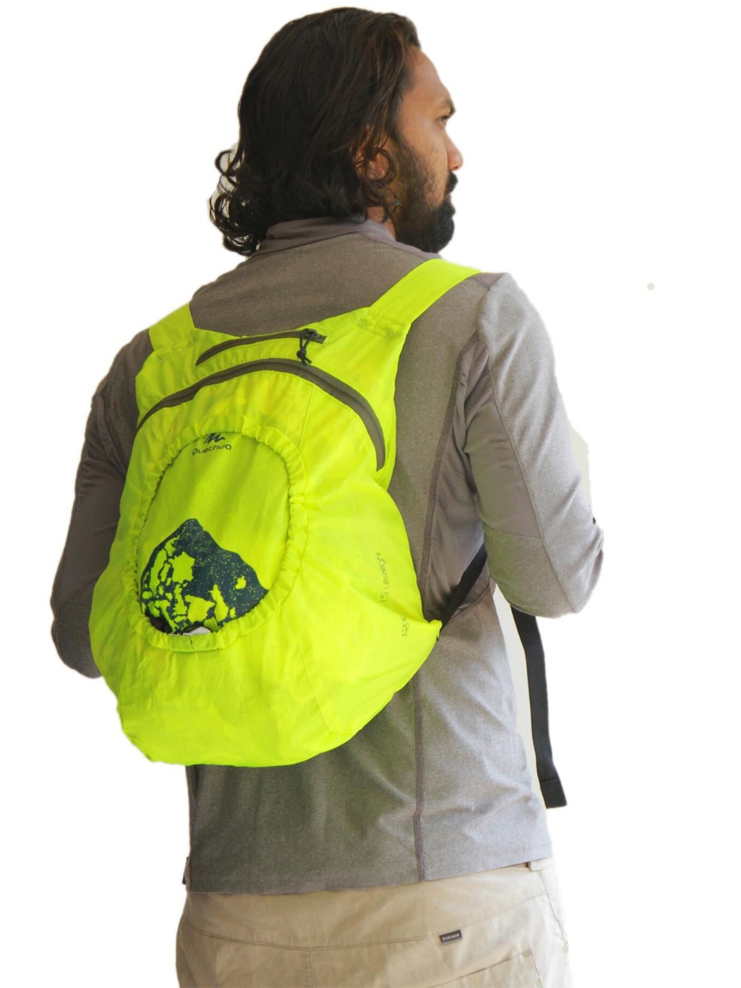 

Quechua By Decathlon Unisex Compact Travel Backpack, Fluorescent green