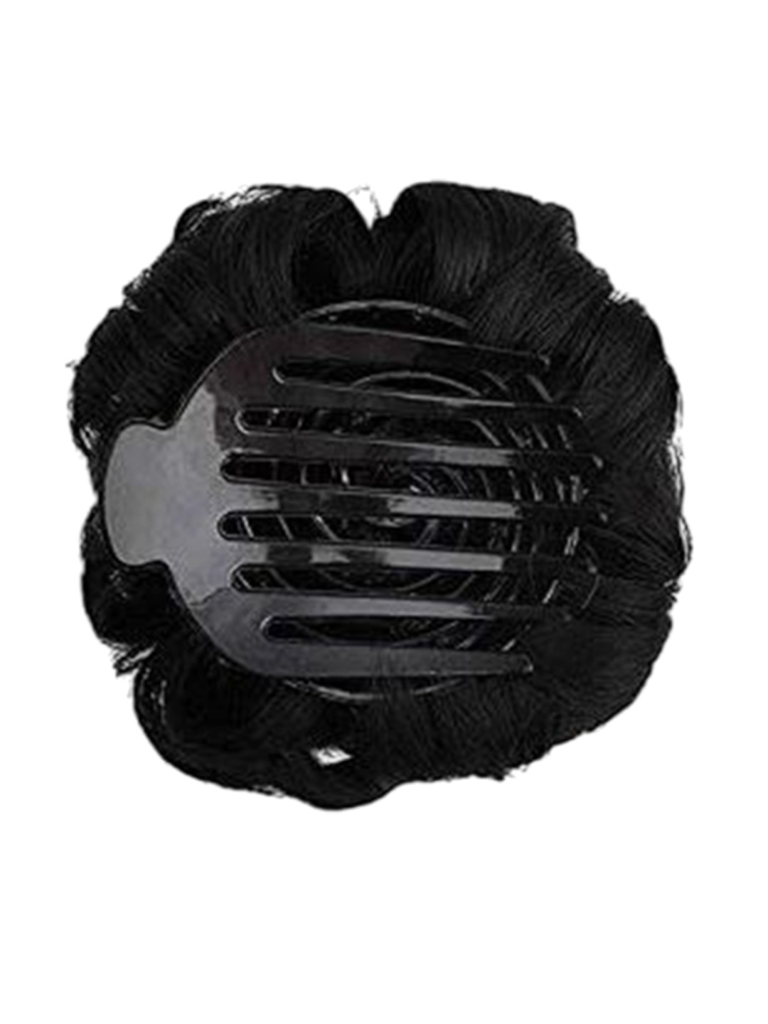 

camola deva Halo Wavy Bun Hair Extension- Black- 15 Inch, Brown