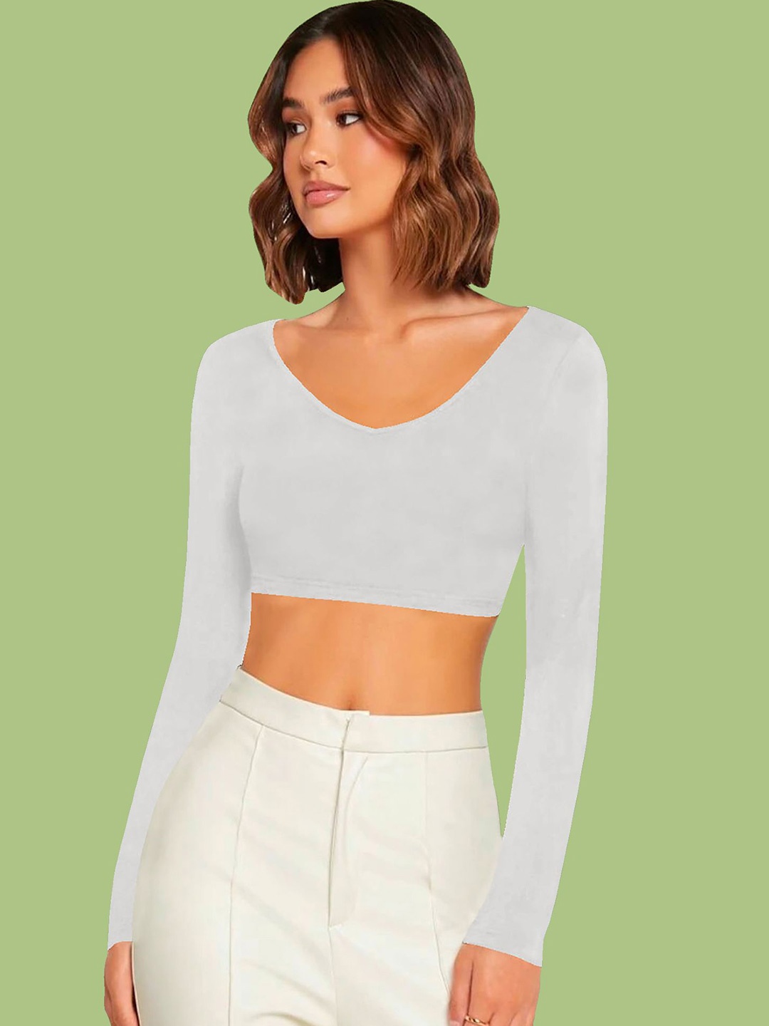 

Dream Beauty Fashion Crop Top, White