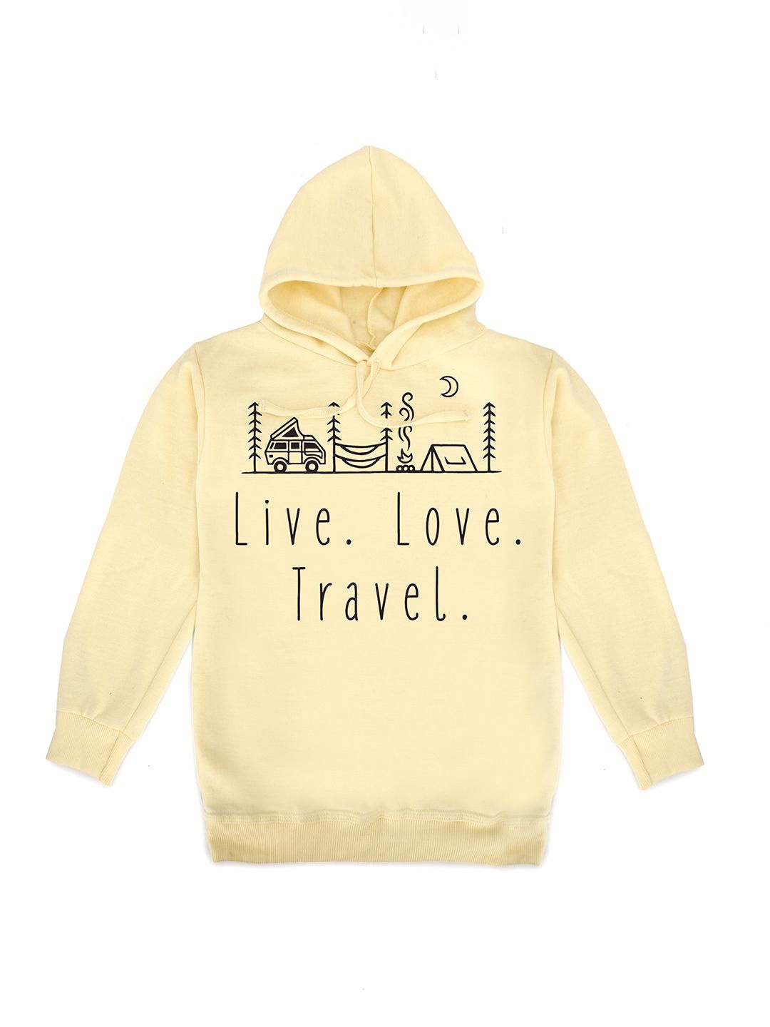 

Fabvio Plus Kids Printed Hooded Sweatshirt, Cream