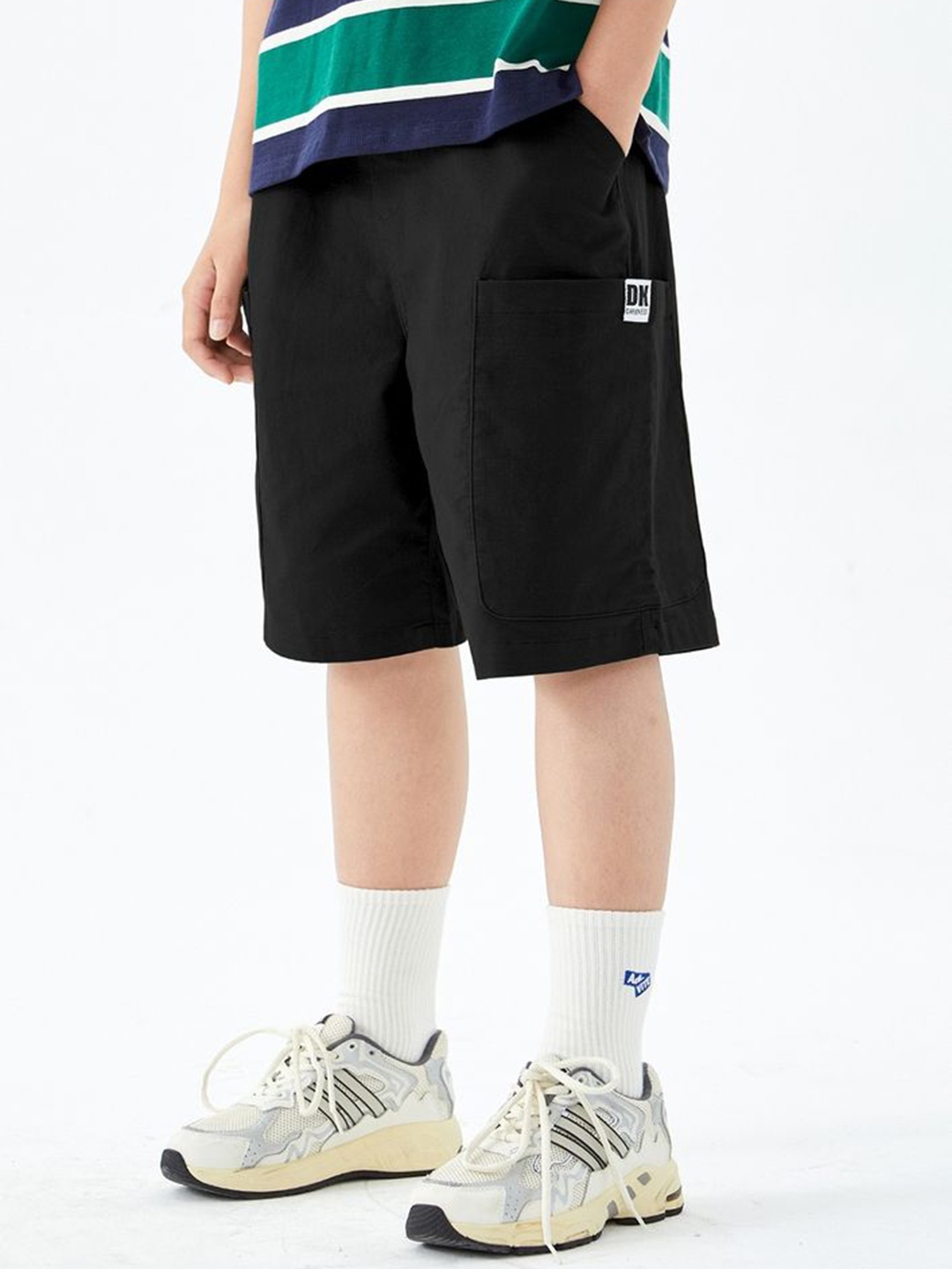 

LULU & SKY Boys High-Rise Sports Shorts, Black