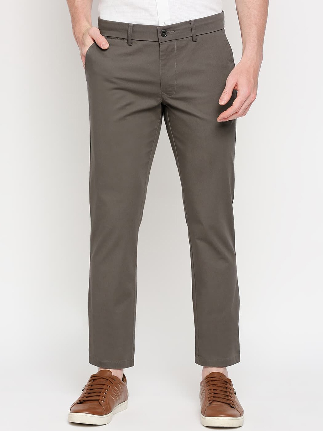 

Basics Men Comfort Trousers, Grey