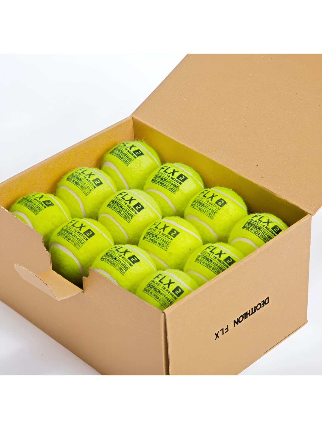 

FLX By Decathlon Pack Of 24 TB500 Medium Tennis Ball, Yellow