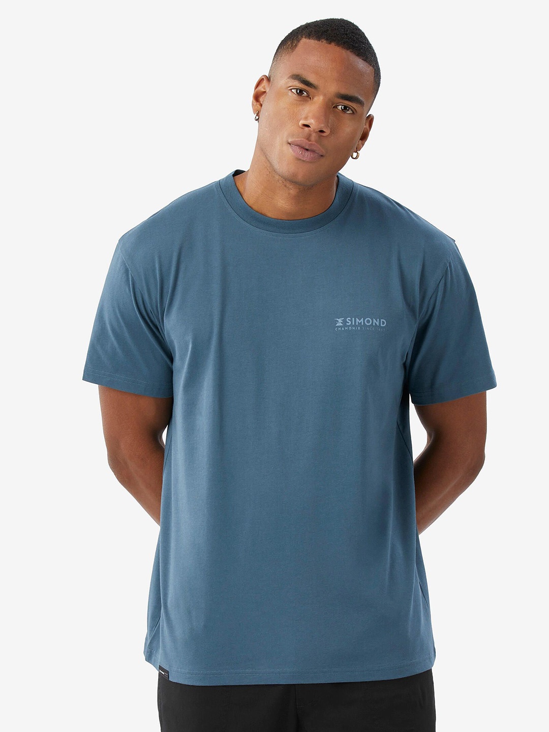 

Simond By Decathlon Men Graphic Printed Round Neck T-shirt, Blue