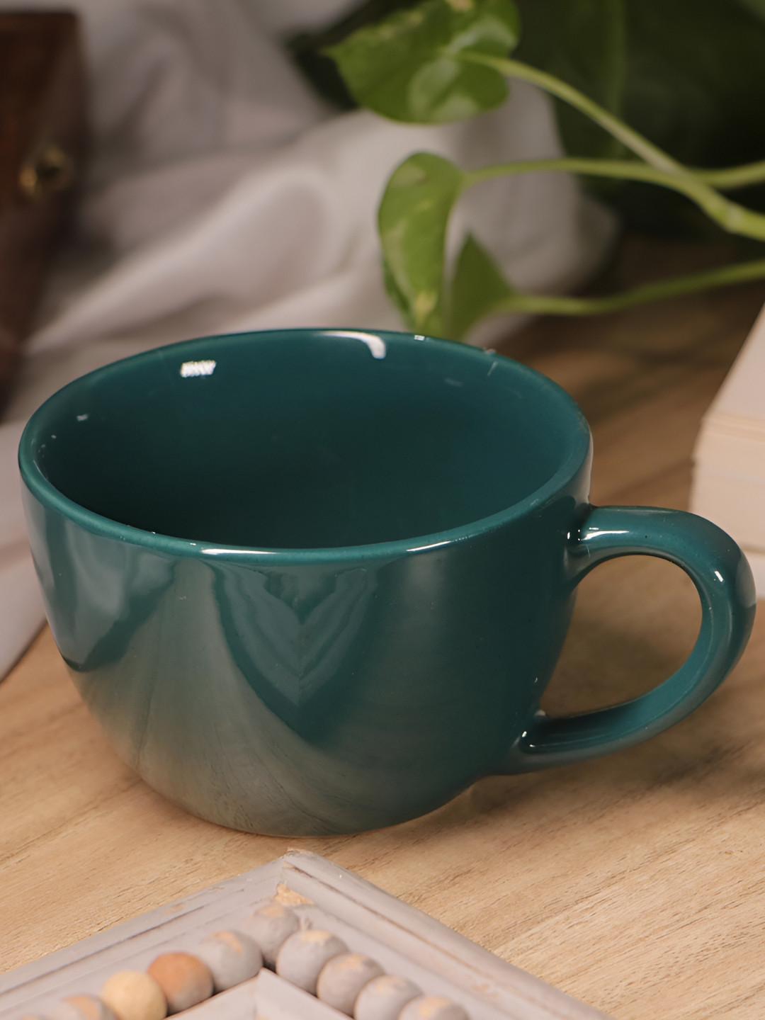 

Rare Planet Blue & Blue Handcrafted Solid Ceramic Glossy Cups Set of Cups and Mugs
