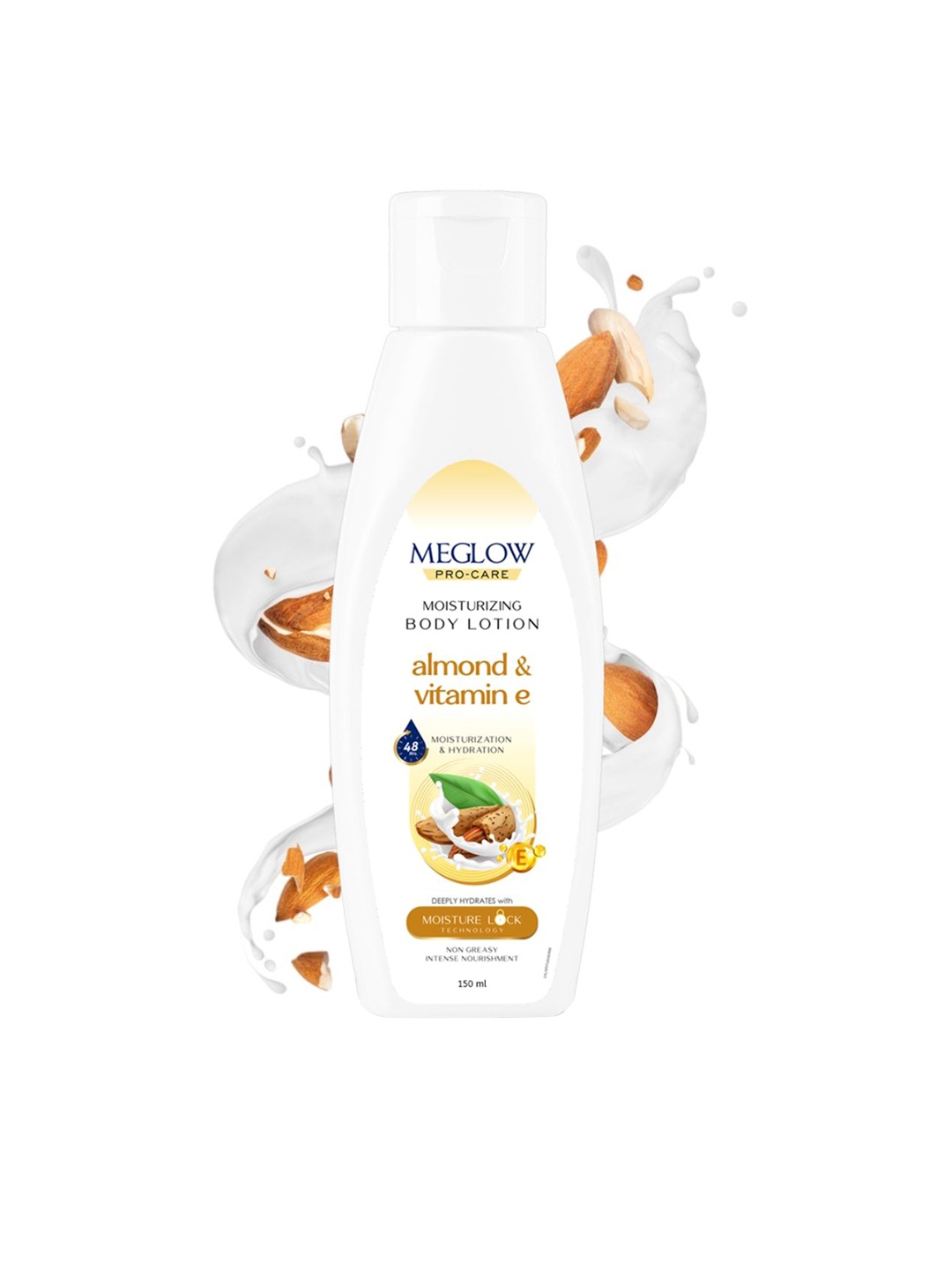 

MEGLOW Set Of 3 Moisturizing Body Lotion With Vitamin E - 150 ml Each, White