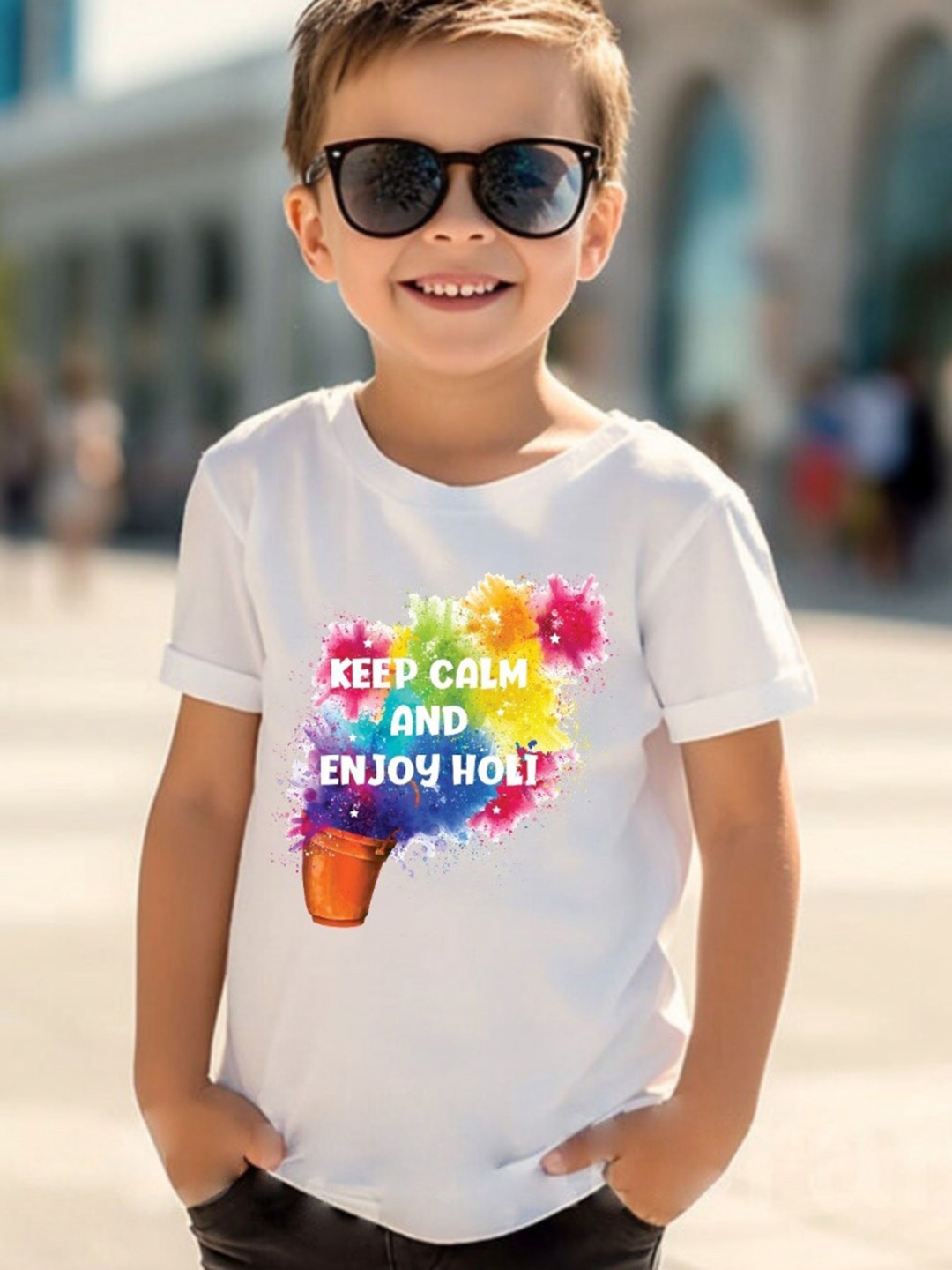 

KNITROOT Kids Printed Sublimation T-shirt, White