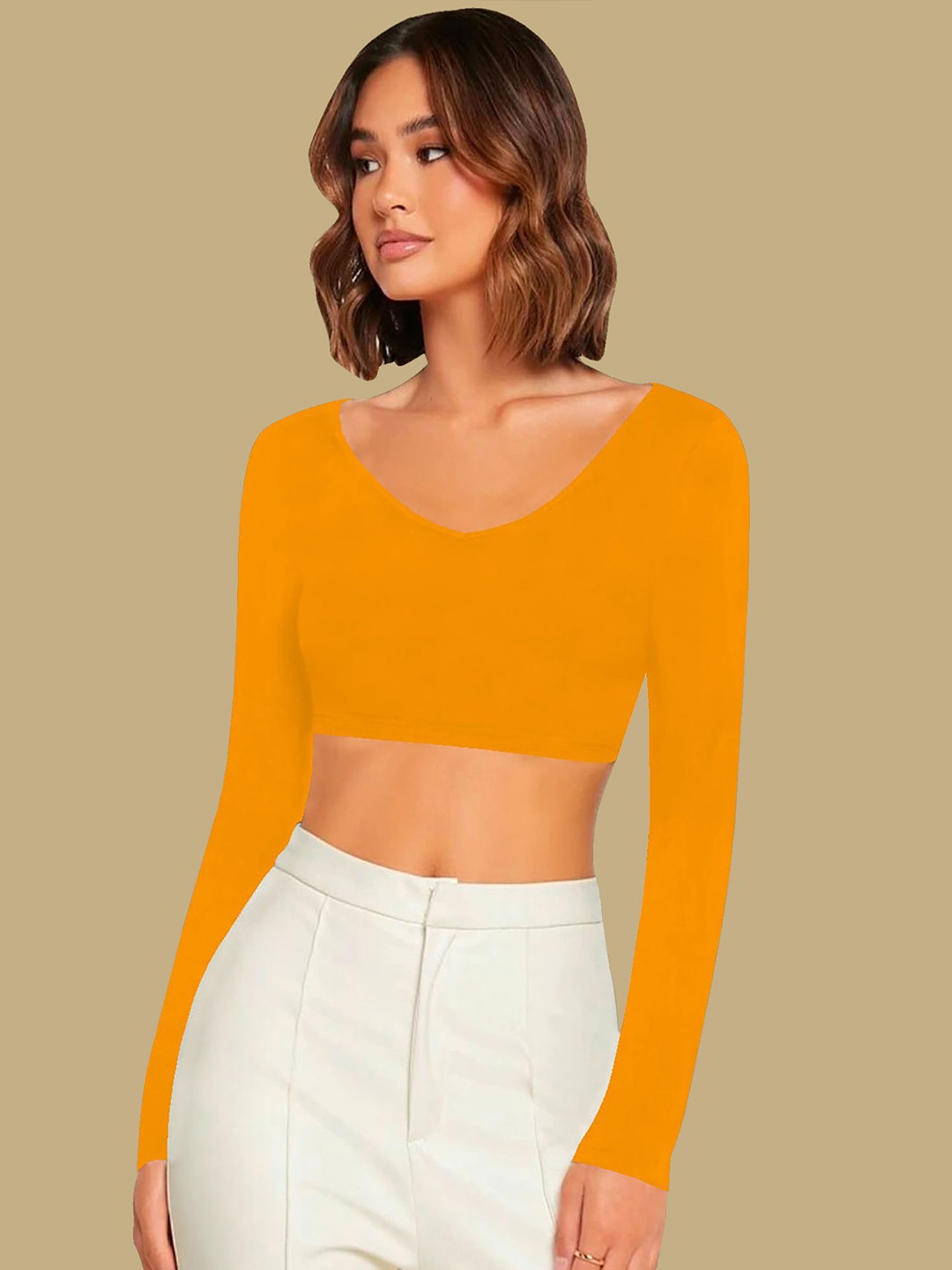 

Dream Beauty Fashion Crop Top, Yellow