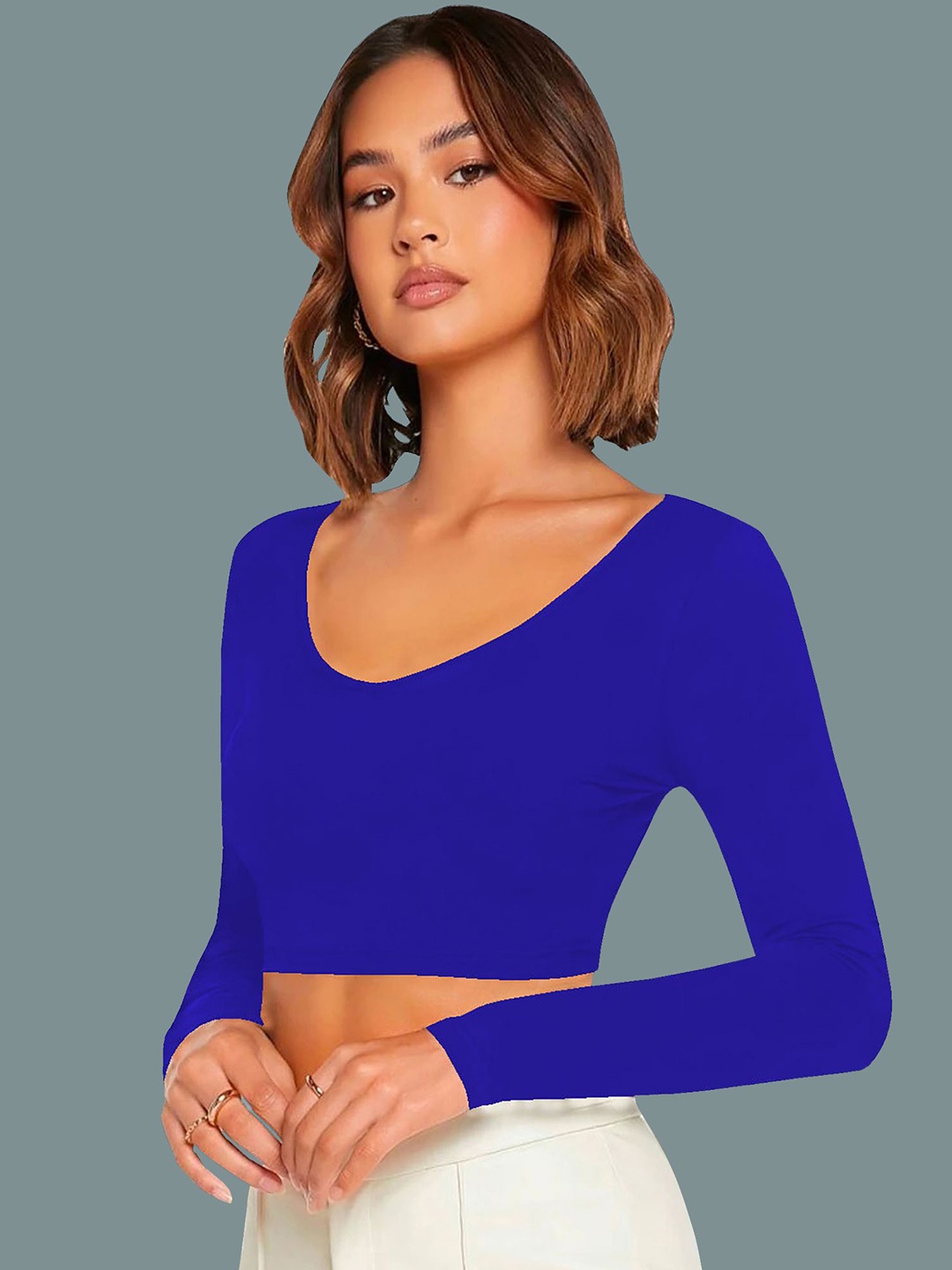 

Dream Beauty Fashion Crop Top, Blue