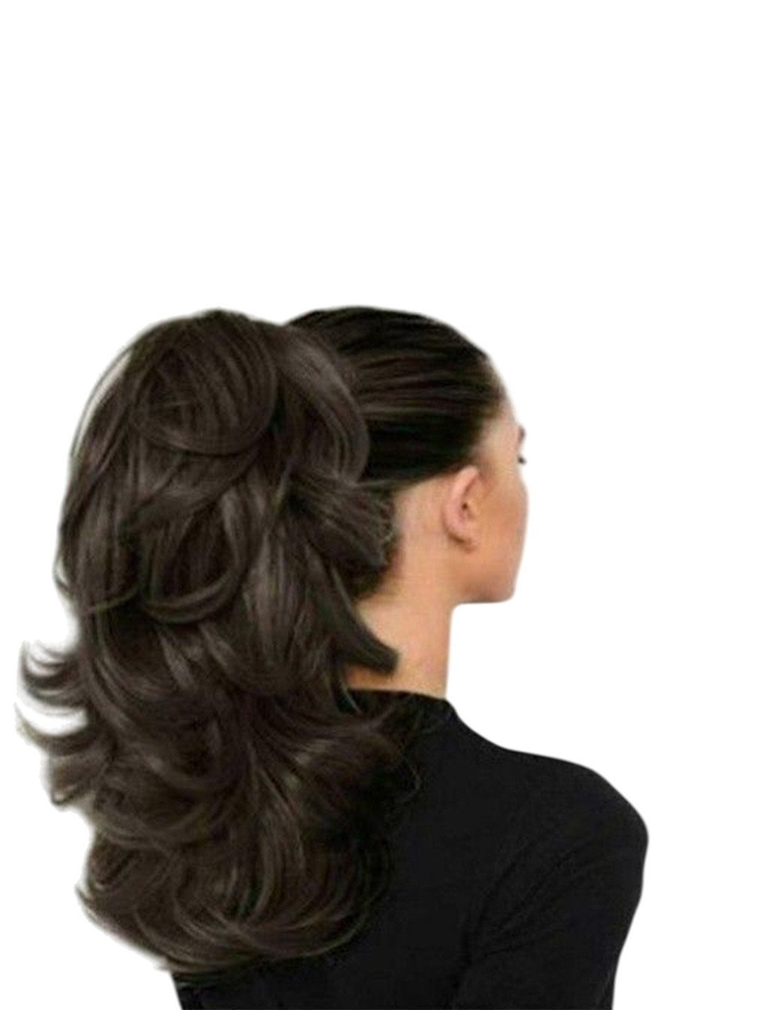 

camola deva Wavy Clip-In Hair Extension - Brown- 20 Inch