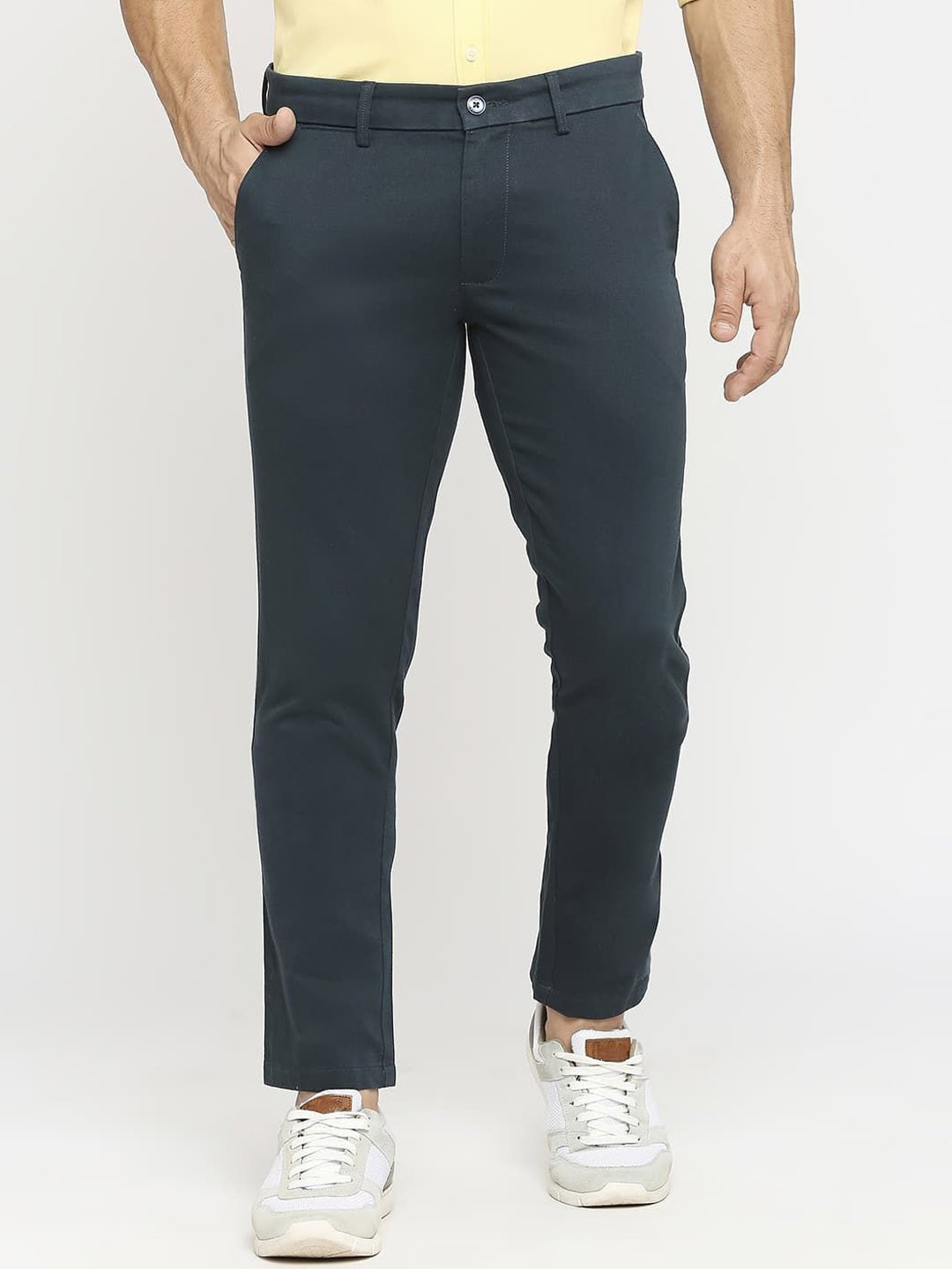 

Basics Men Comfort Trousers, Teal