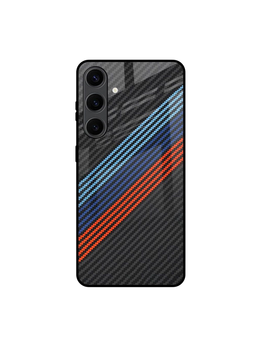 

QRIOH Carbon Inspired Printed Samsung Galaxy S24 Plus Back Case, Black
