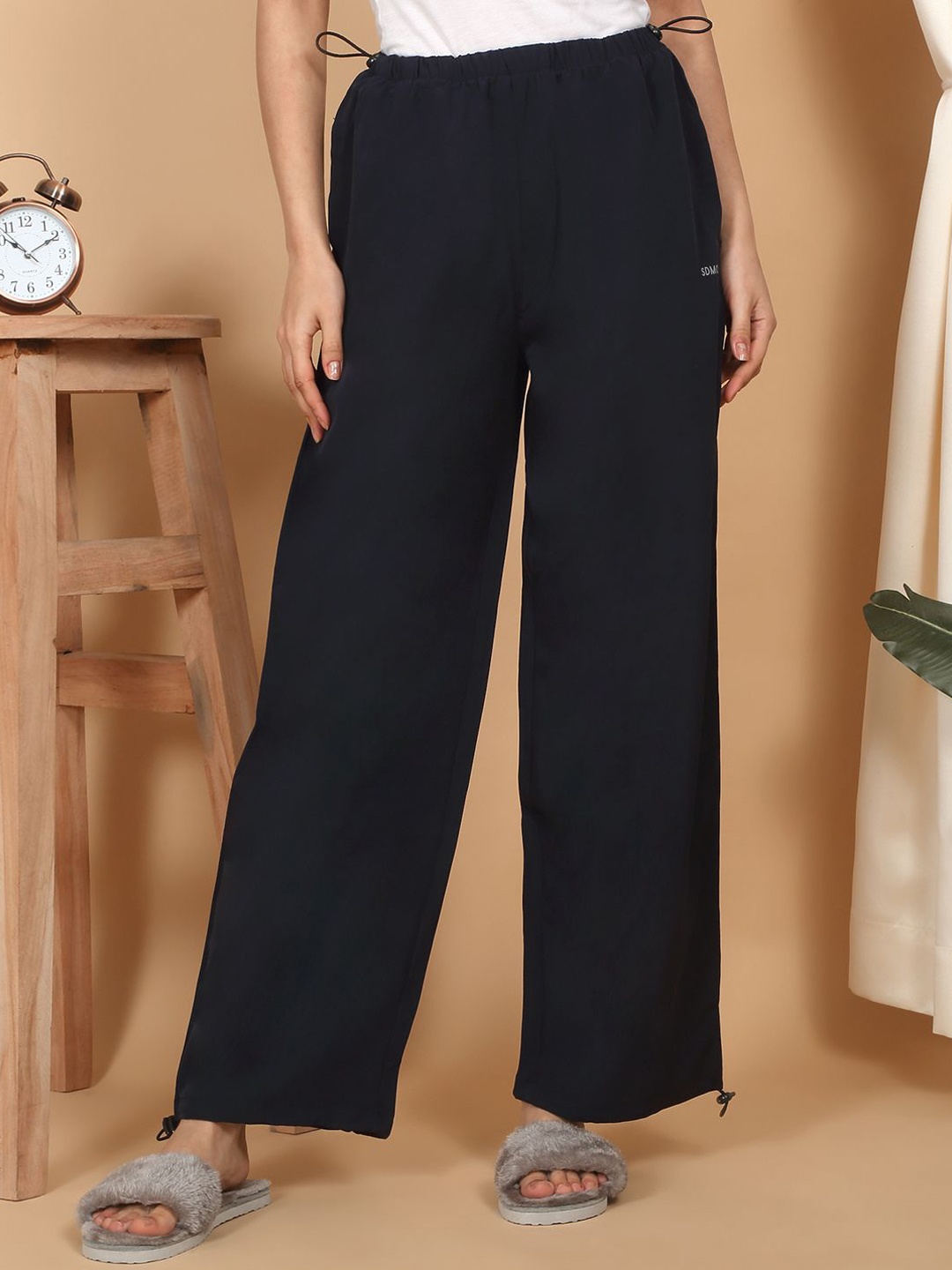 

Sweet Dreams Mid Rise Straight-Leg Lounge Pant, Navy blue