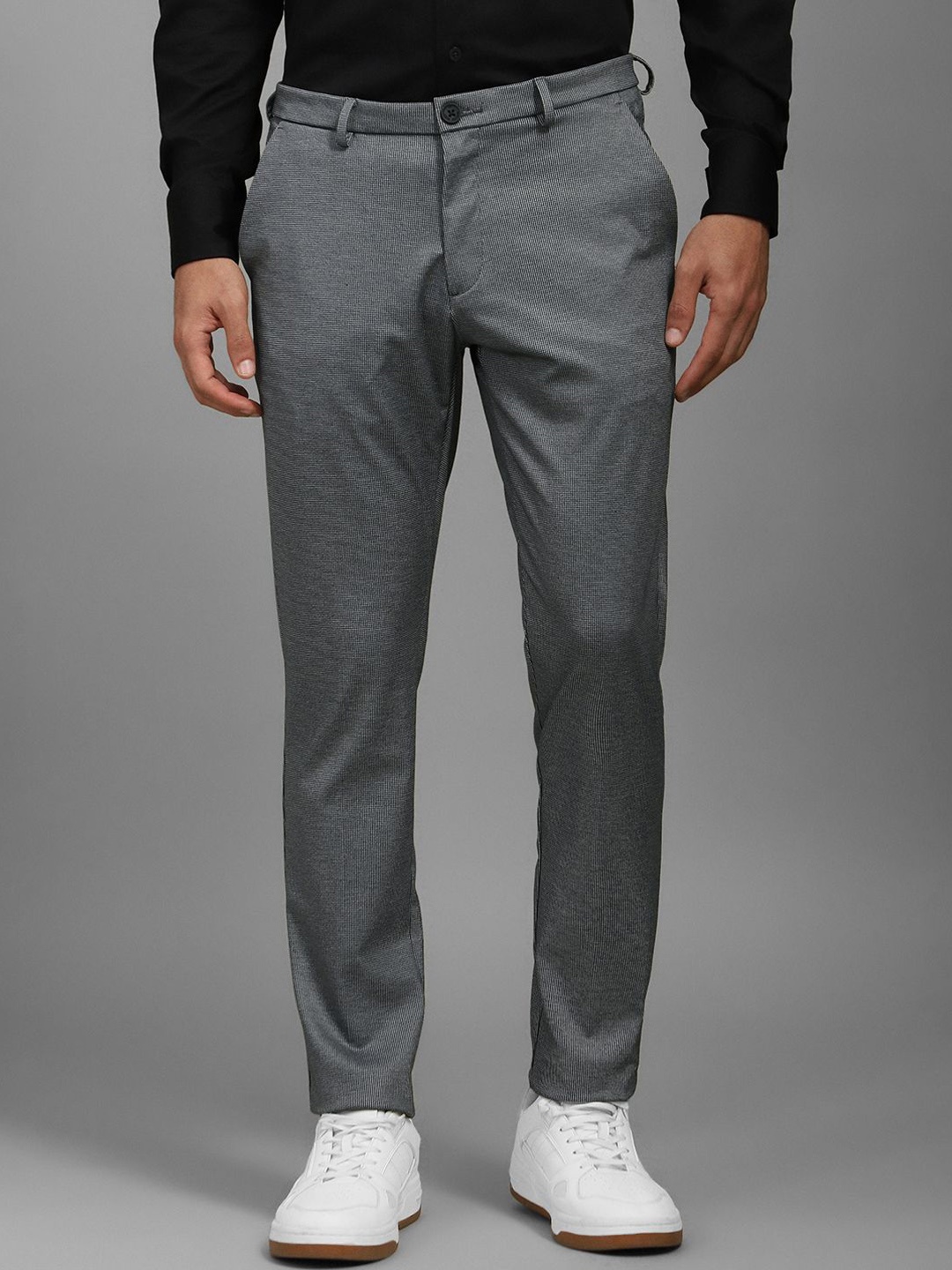 

Louis Philippe Men Slim Fit Trousers, Grey