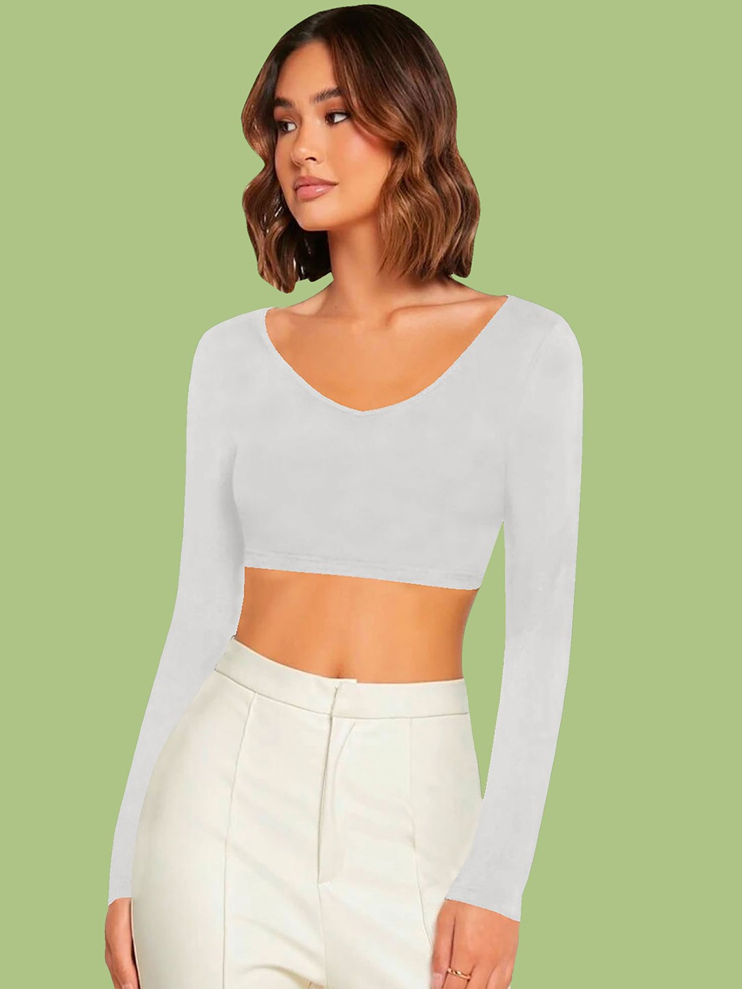 

Dream Beauty Fashion Crop Top, White