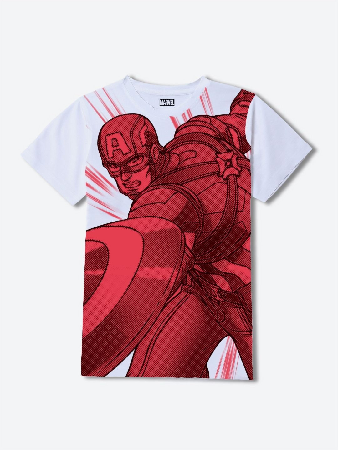 

Wear Your Mind Boys Iron Man Graphic Printed Round Neck Regular Fit T-shirt, White