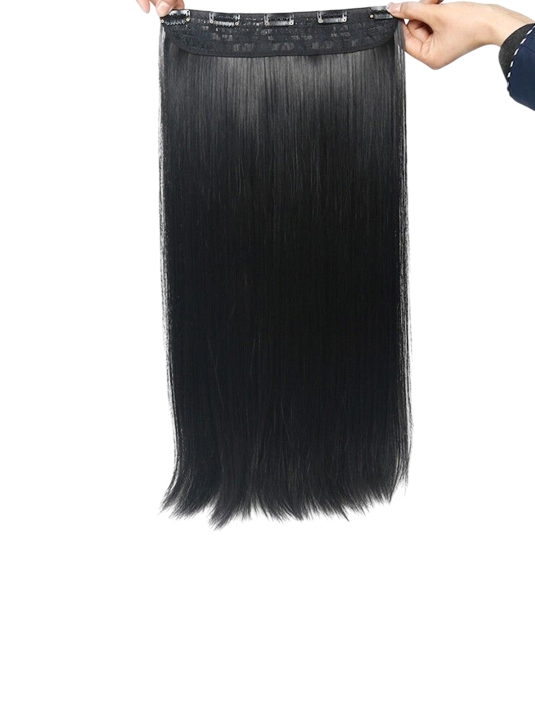 

camola deva Clip-In Straight Hair Extension - Black - 24 Inch