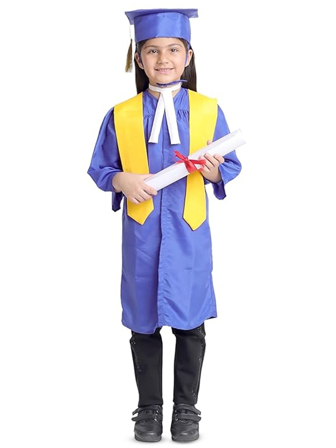 

itsmycostume Kids Graduation Gown With Accessories Costume Coat With Cap, Blue