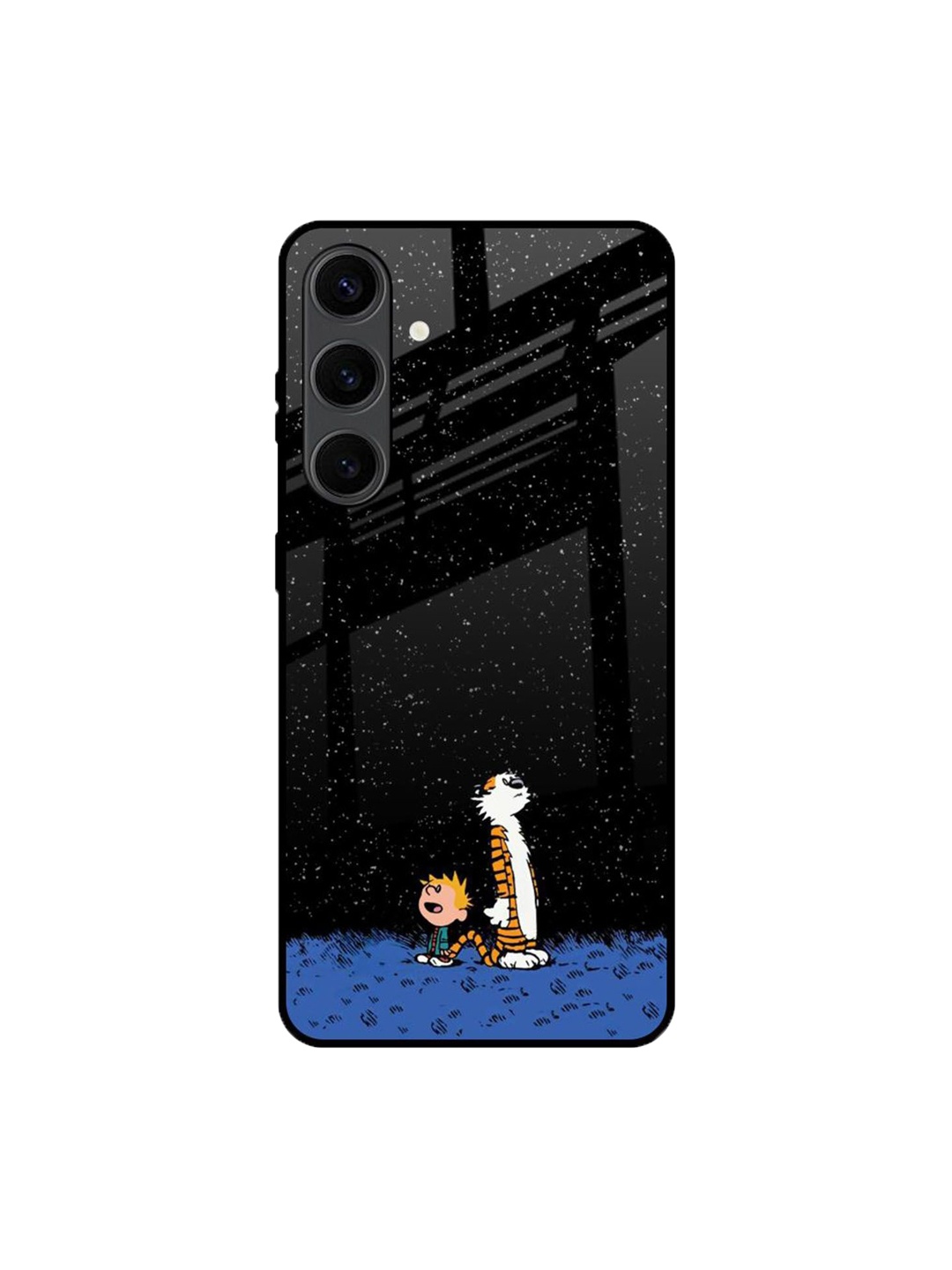 

QRIOH Night Sky Star Real Printed Samsung Galaxy S24 Plus Back Case, Black
