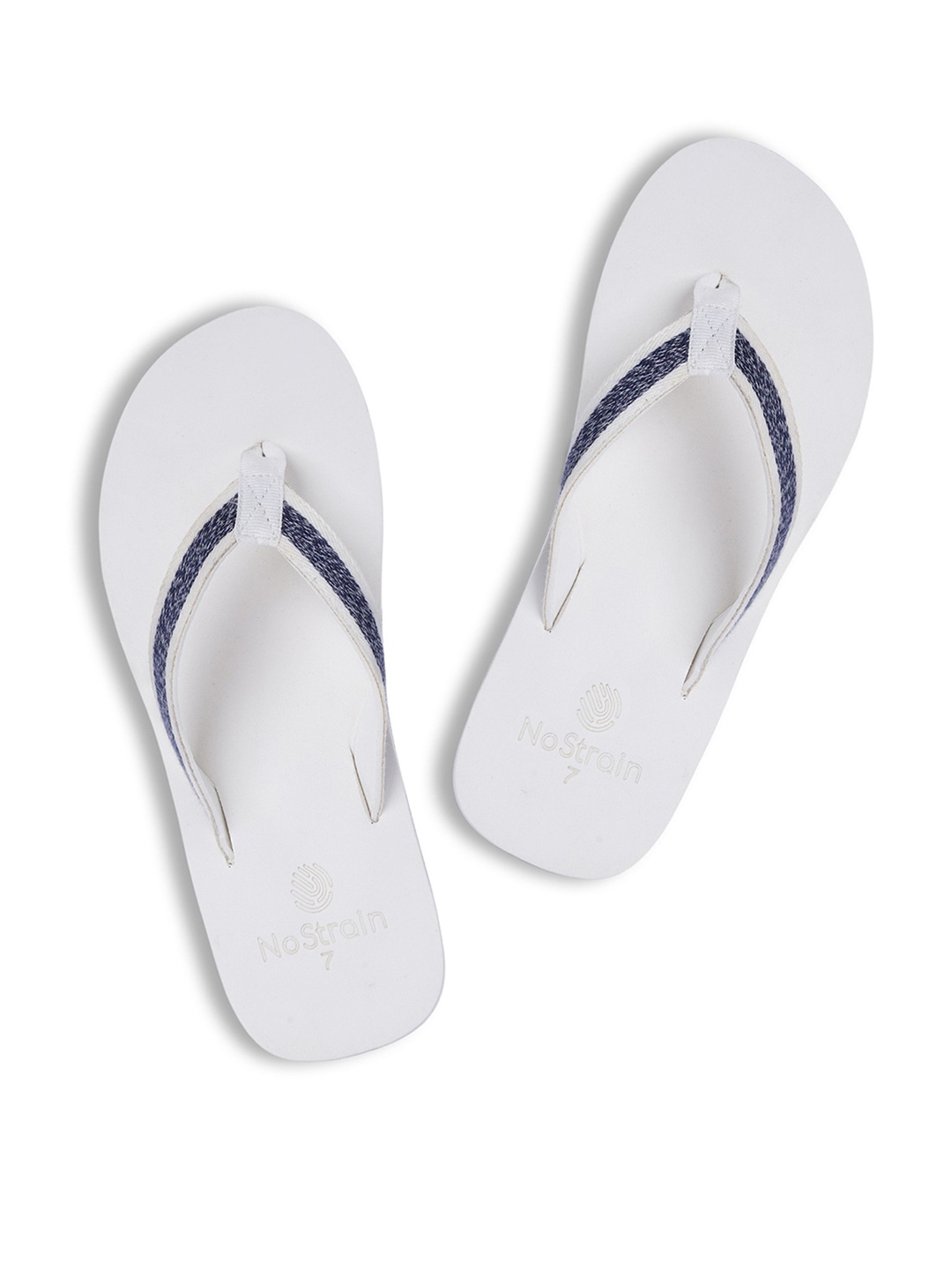 

NoStrain Men Thong Flip-Flops, White