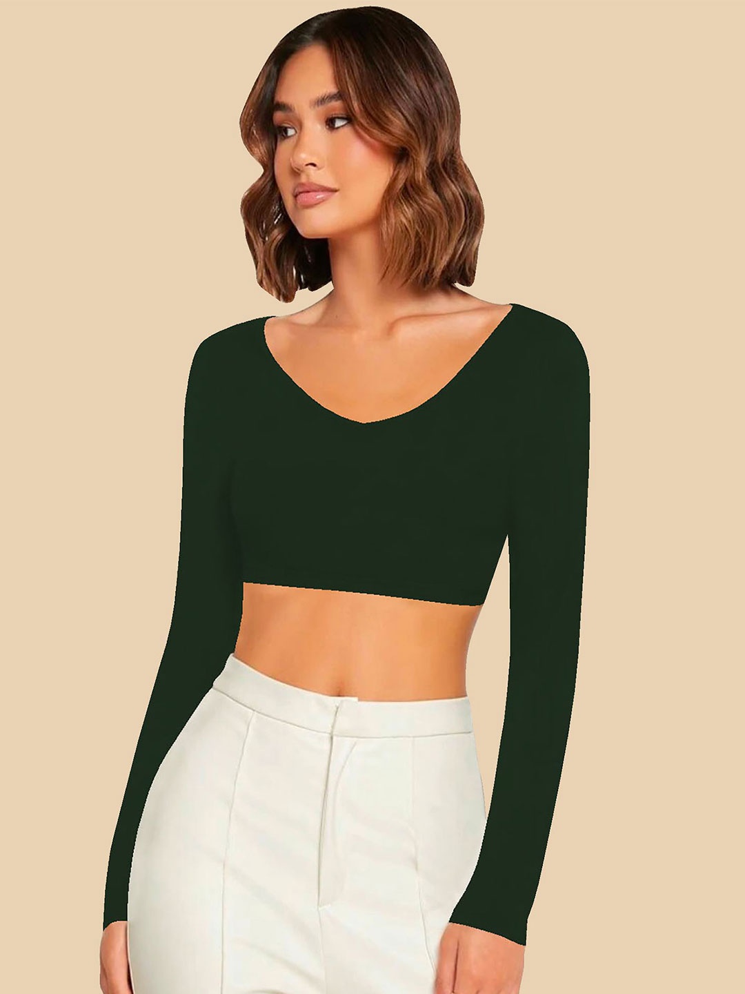 

Dream Beauty Fashion Crop Top, Green