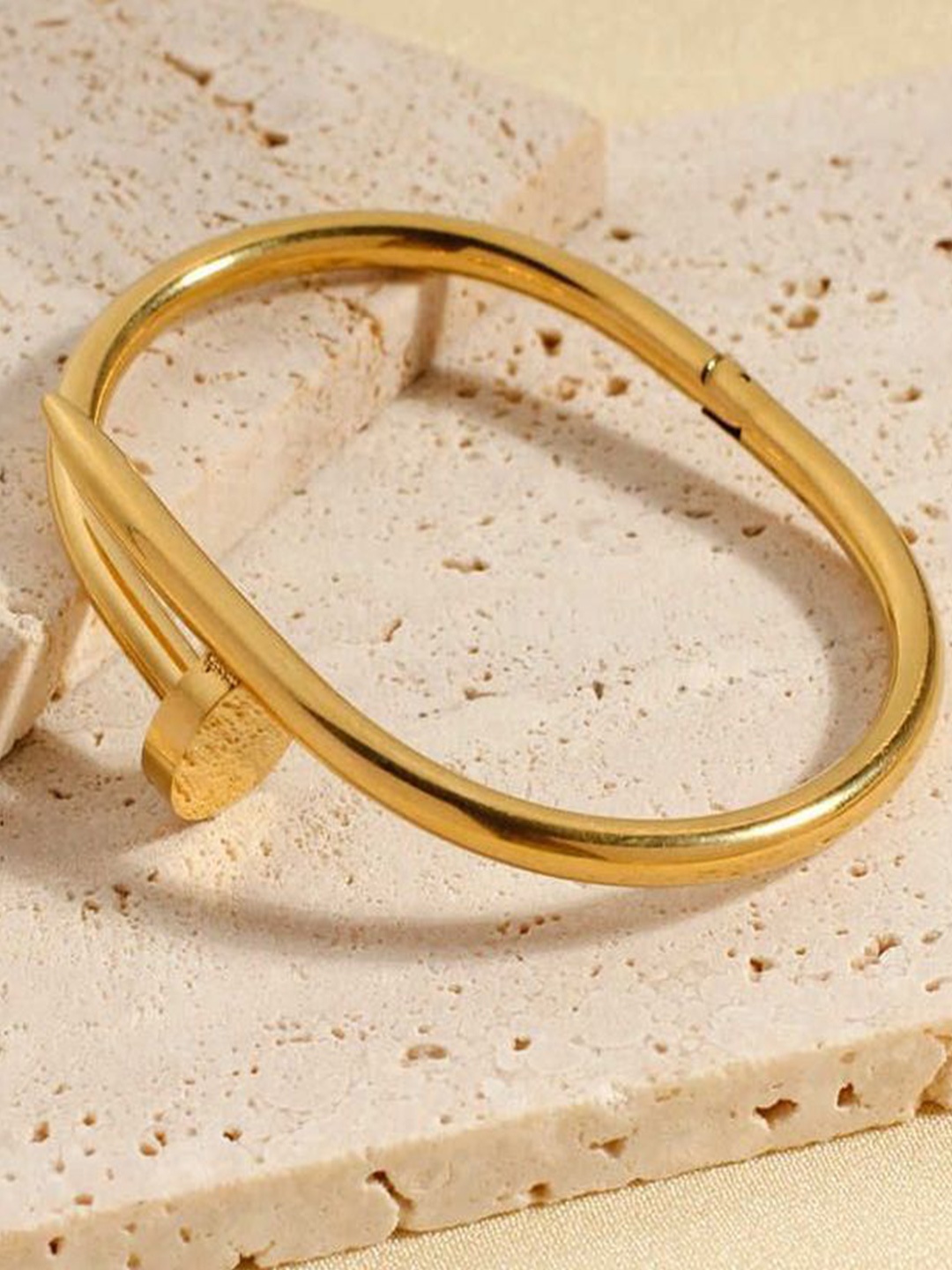 

Aviksha Creations Nail Kada 18K Gold