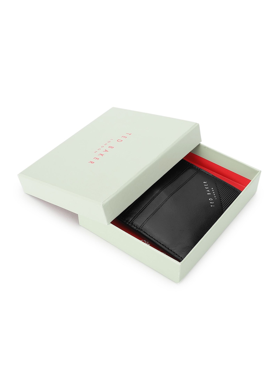 

Ted Baker Men Leather Card Holder, Black
