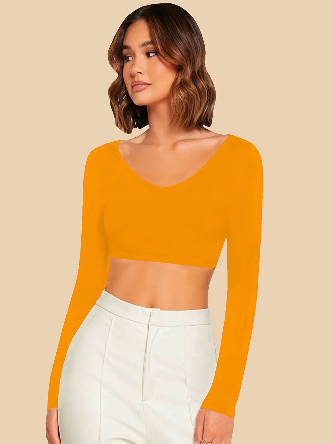 

Dream Beauty Fashion Crop Top, Yellow