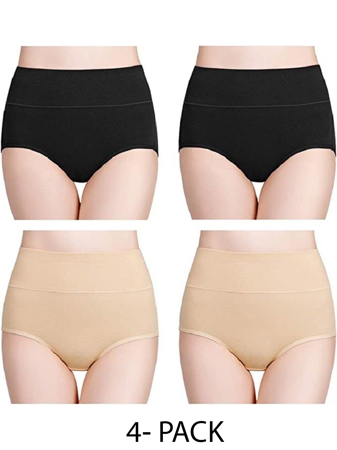 

Diving Deep Pack Of 4 Hipster Briefs, Black