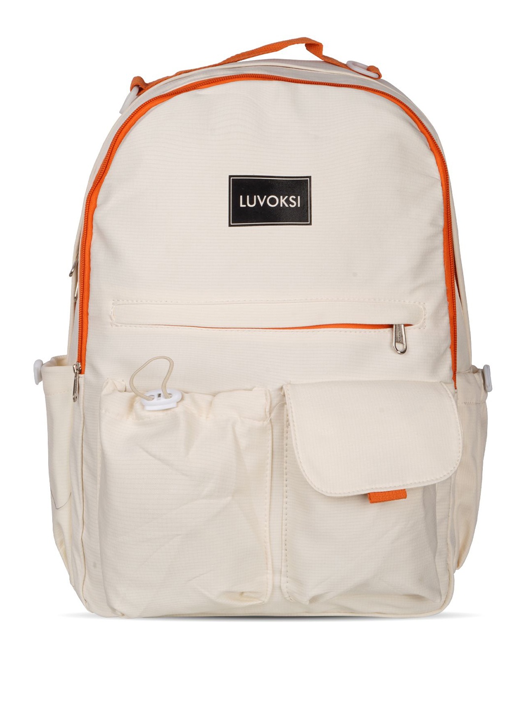 

Luvoksi Women Striped Backpack, Off white