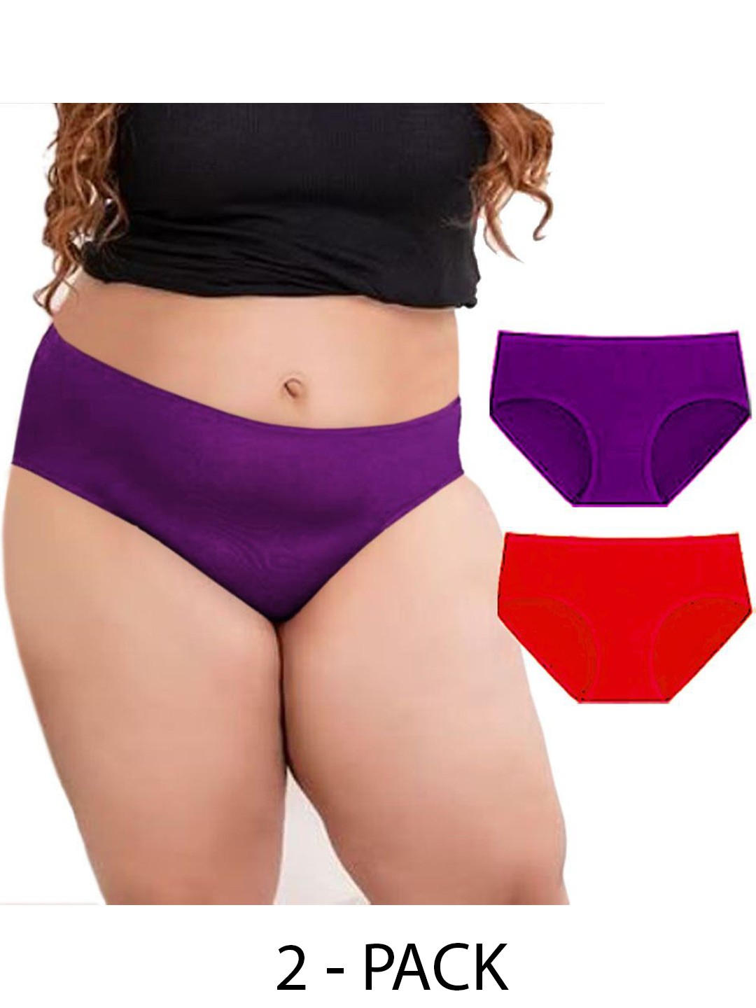 

Diving Deep Women Pack of 2 Hipster Briefs, Purple