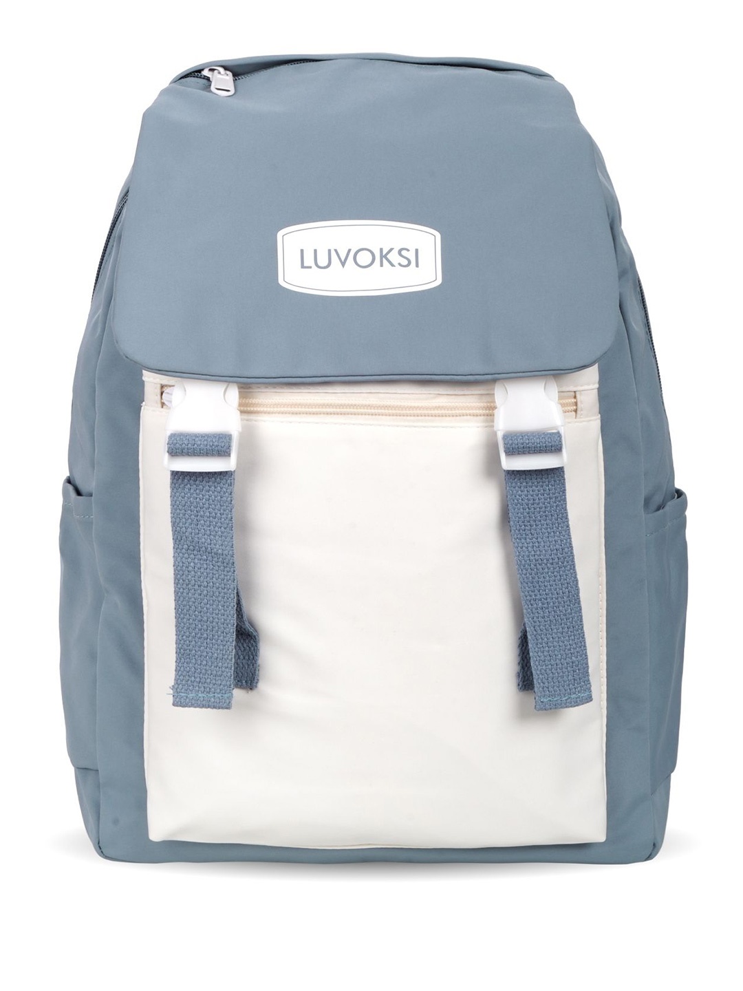 

Luvoksi Women Colourblocked Backpack, Blue