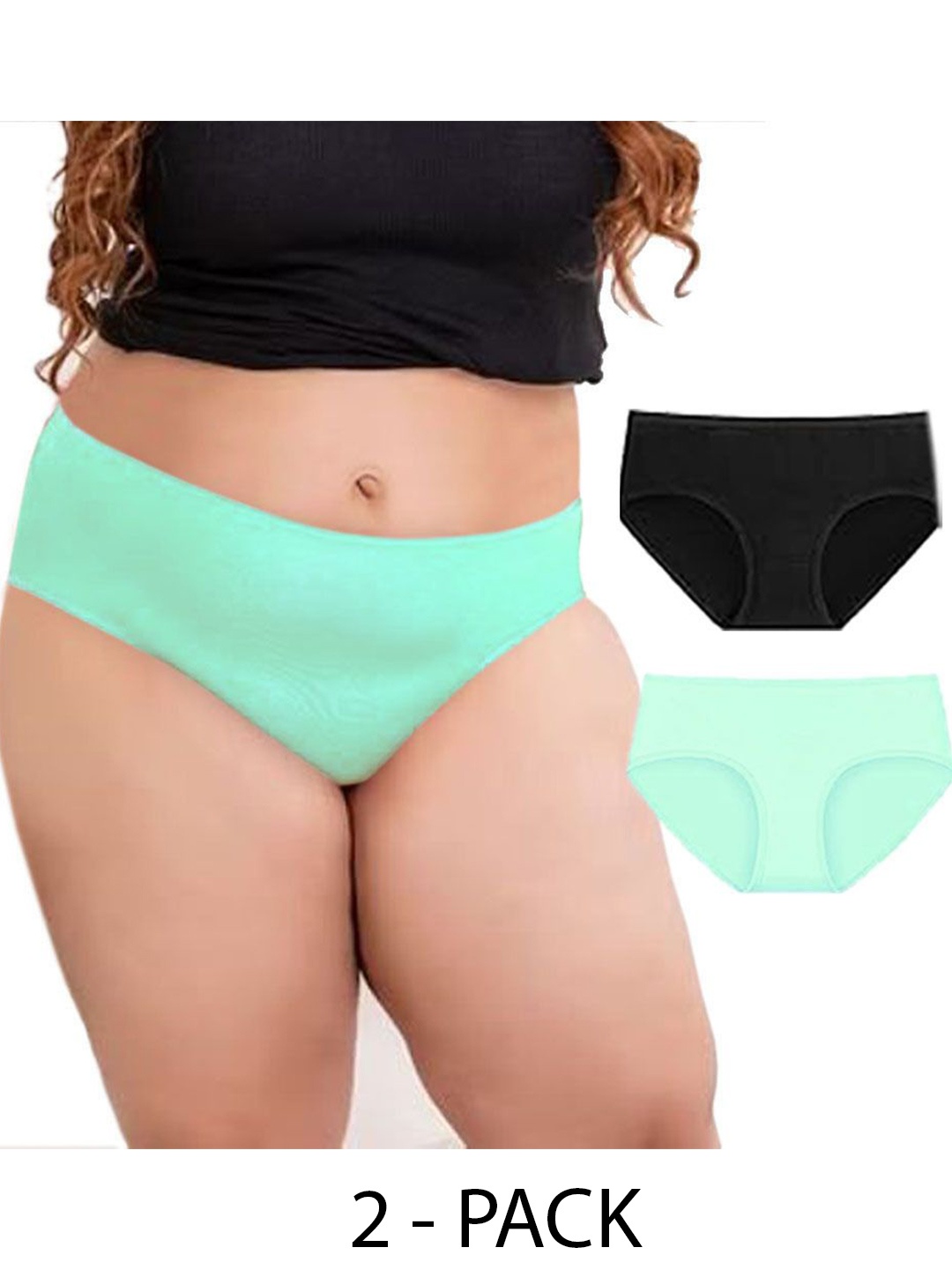 

Diving Deep Women Pack of 2 Cotton Hipster Briefs, Assorted