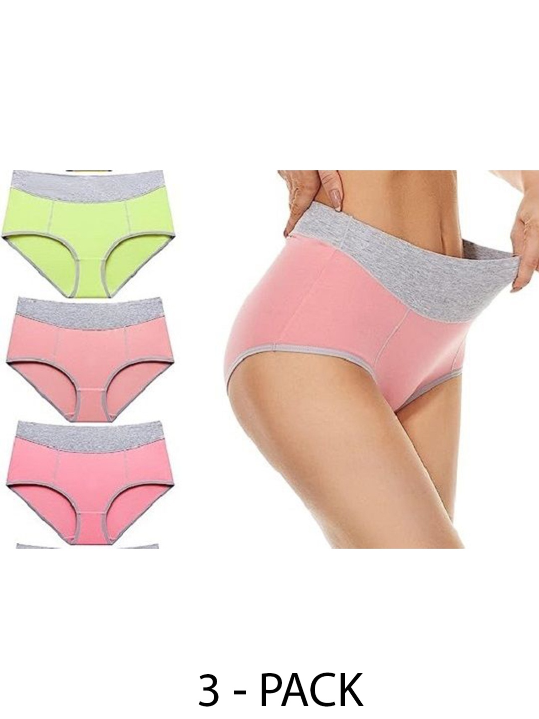 

Diving Deep Women Pack of 3 Cotton Assorted Hipster Briefs