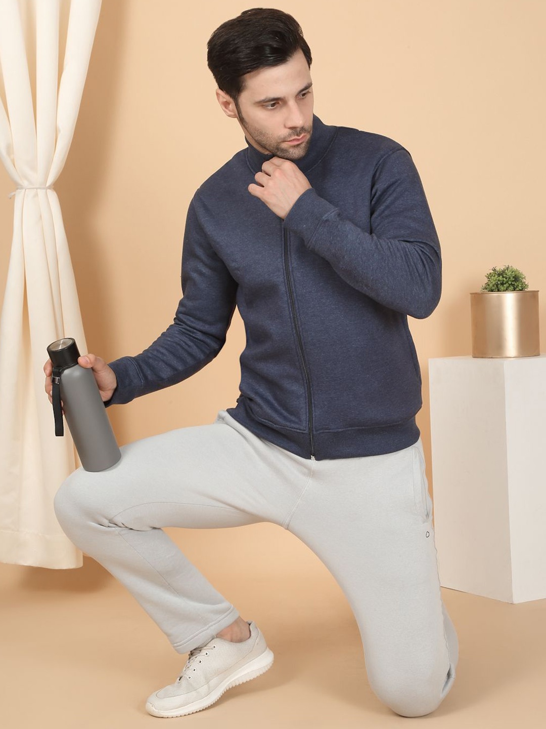 

Sweet Dreams Men High Neck Sweatshirt, Navy blue