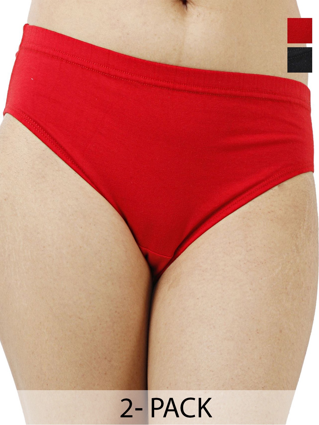 

Diving Deep Women Pack of 2 Hipster Briefs, Black