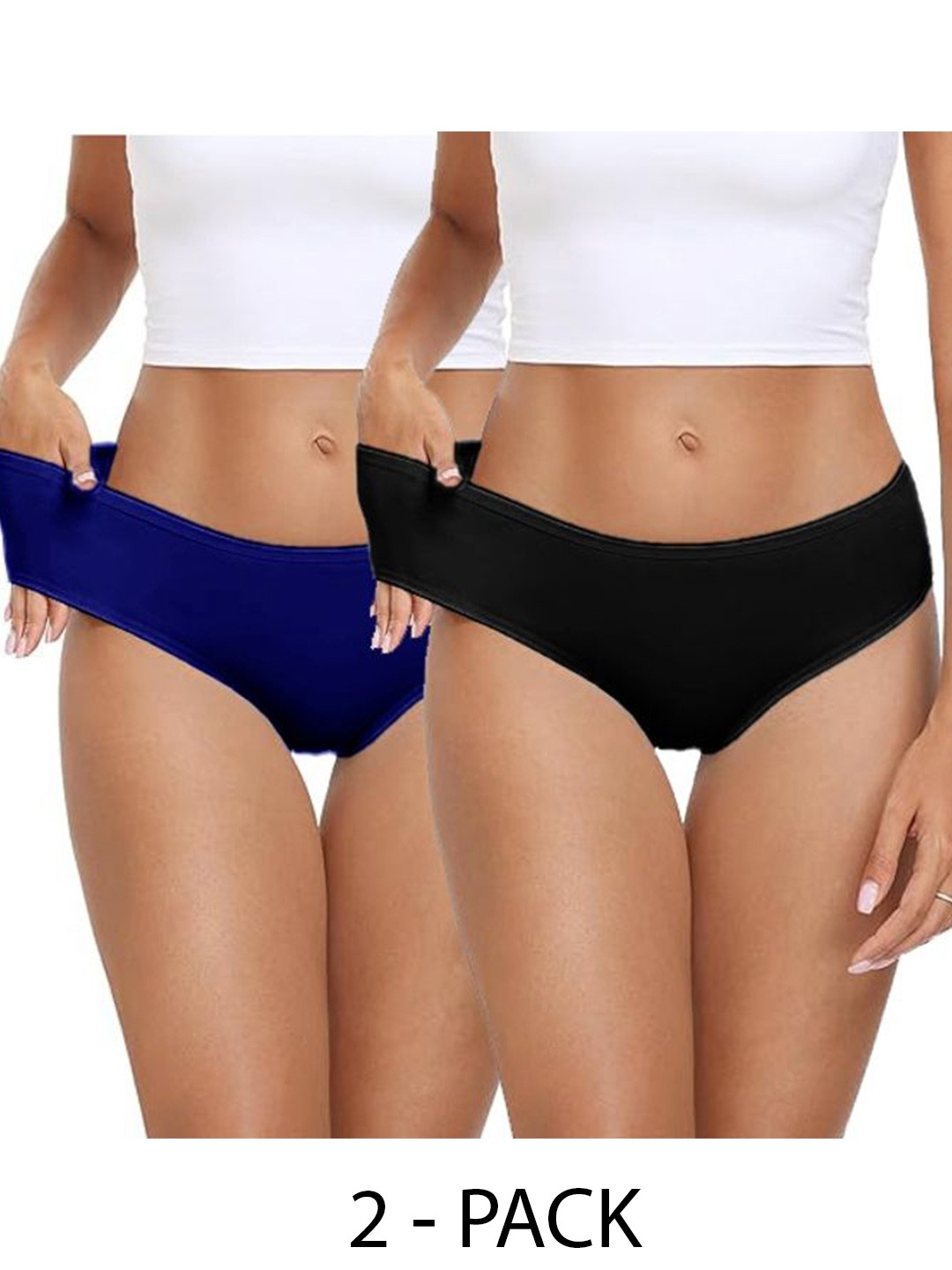 

Diving Deep Women Pack of 2 Cotton Assorted Hipster Briefs