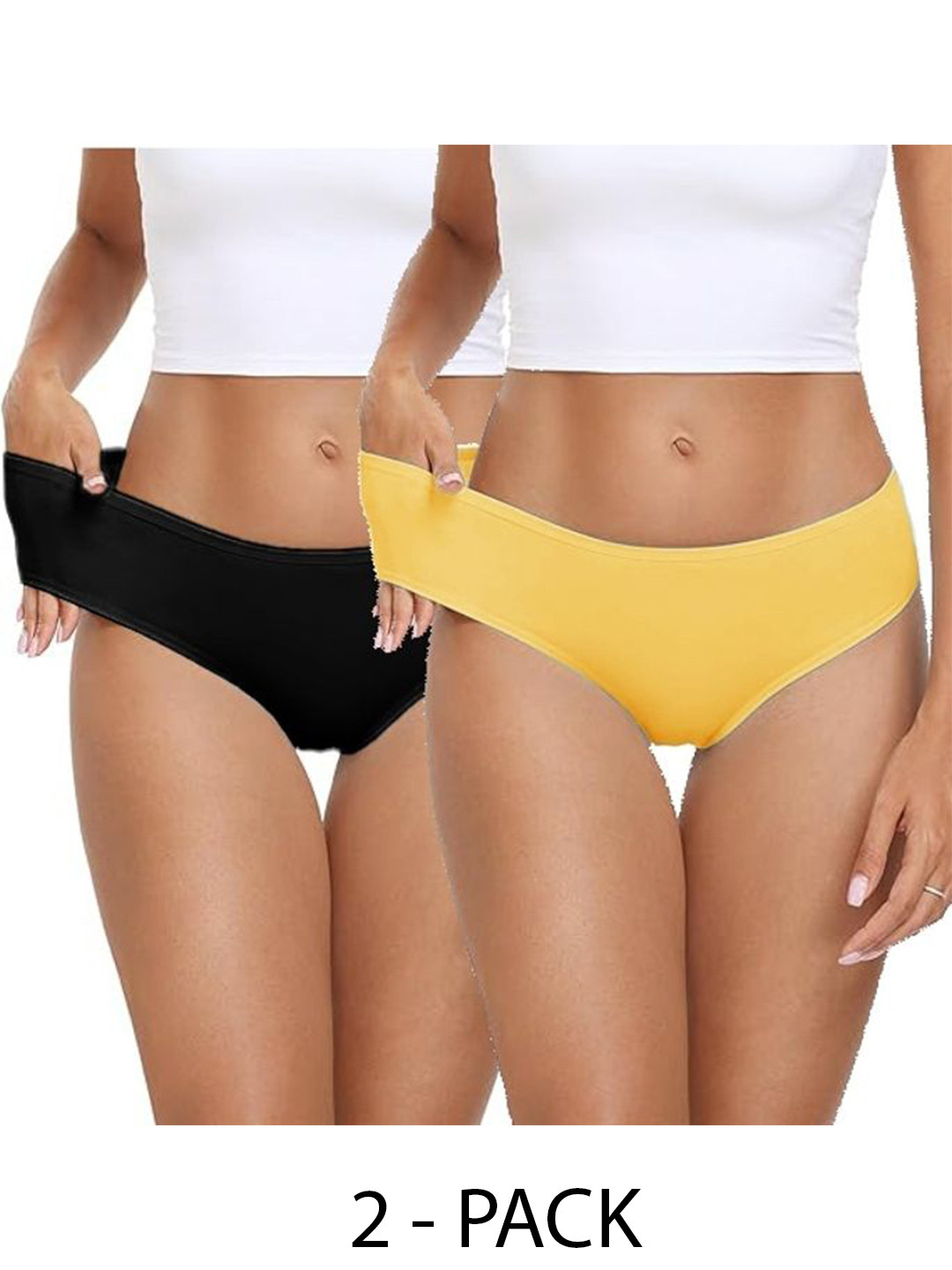 

Diving Deep Women Pack of 2 Cotton Hipster Briefs, Assorted