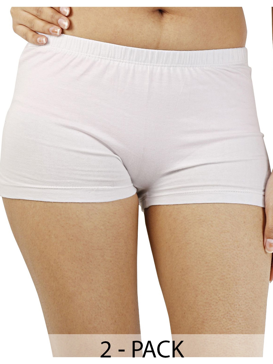

Diving Deep Women Pack of 2 Cotton Boy Shorts Briefs, Red