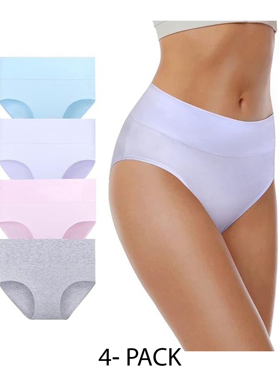 

Diving Deep Women Pack of 4 Hipster Briefs, Lavender