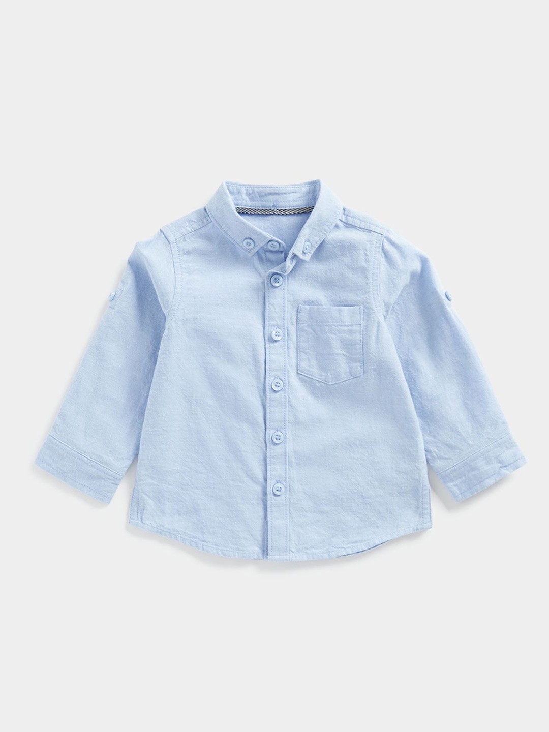 

mothercare Boys Floral Opaque Casual Shirt, Blue