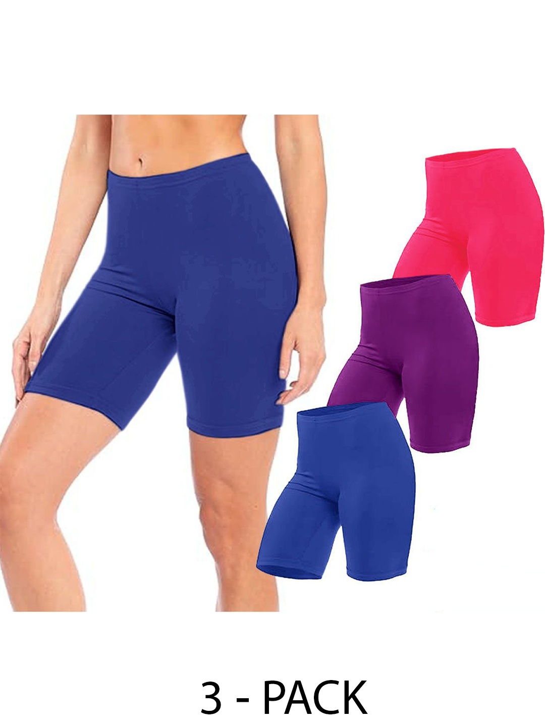

Diving Deep Women Pack Of 3 Cotton Boy Shorts Briefs, Assorted