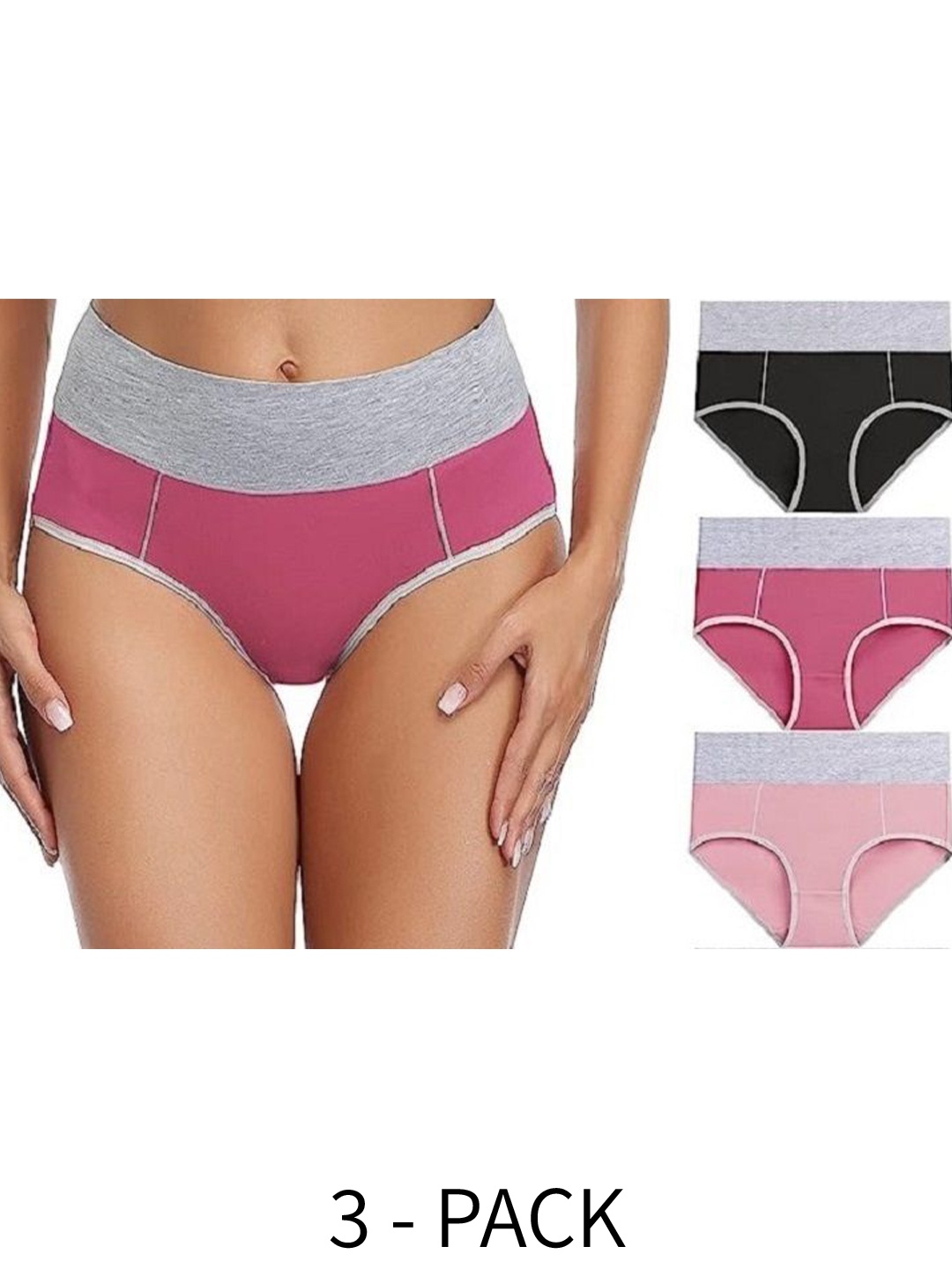 

Diving Deep Women Pack of 3 Hipster Briefs, Multi