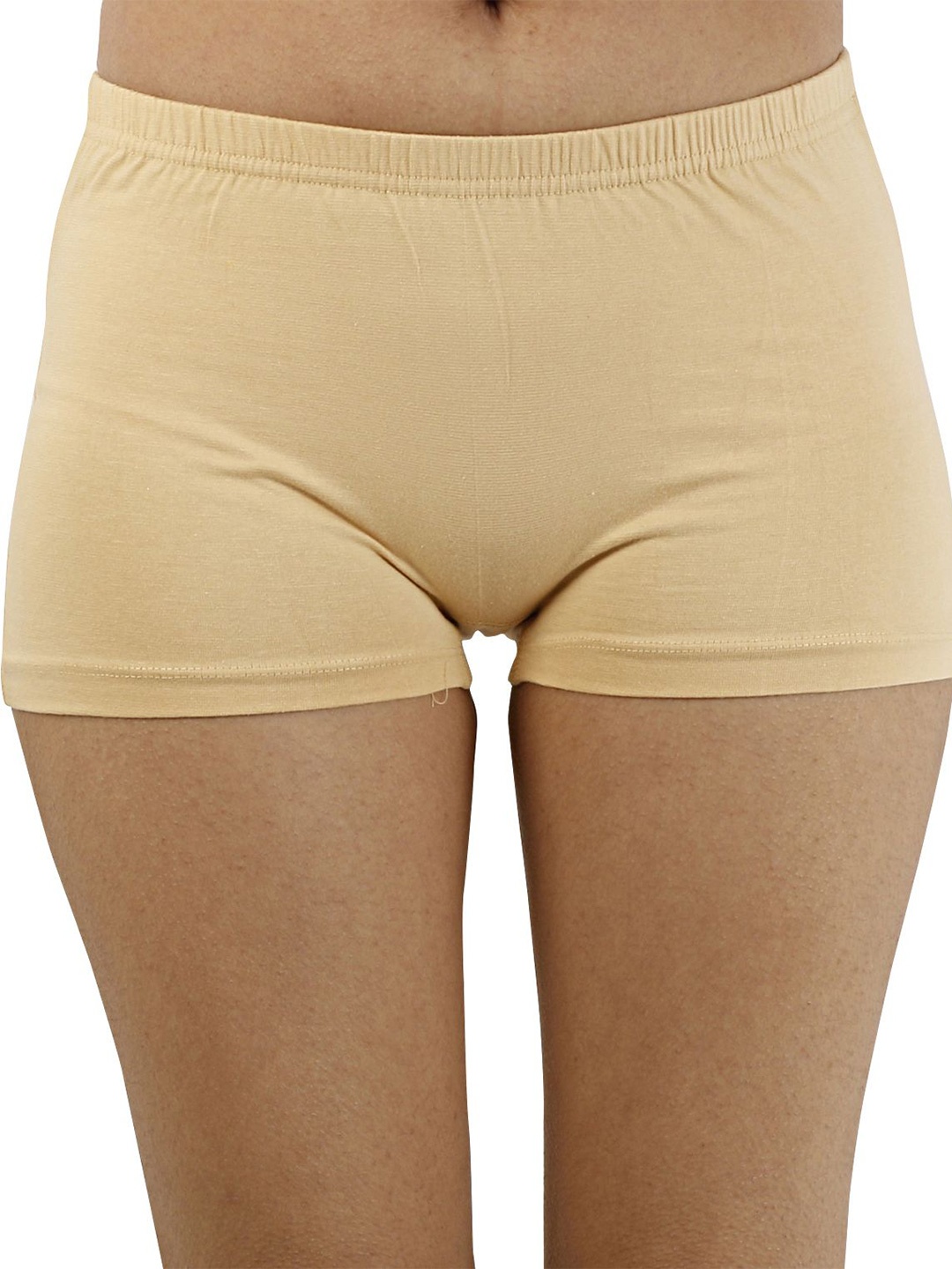 

Diving Deep Women High-Rise Boy Shorts Briefs, Beige