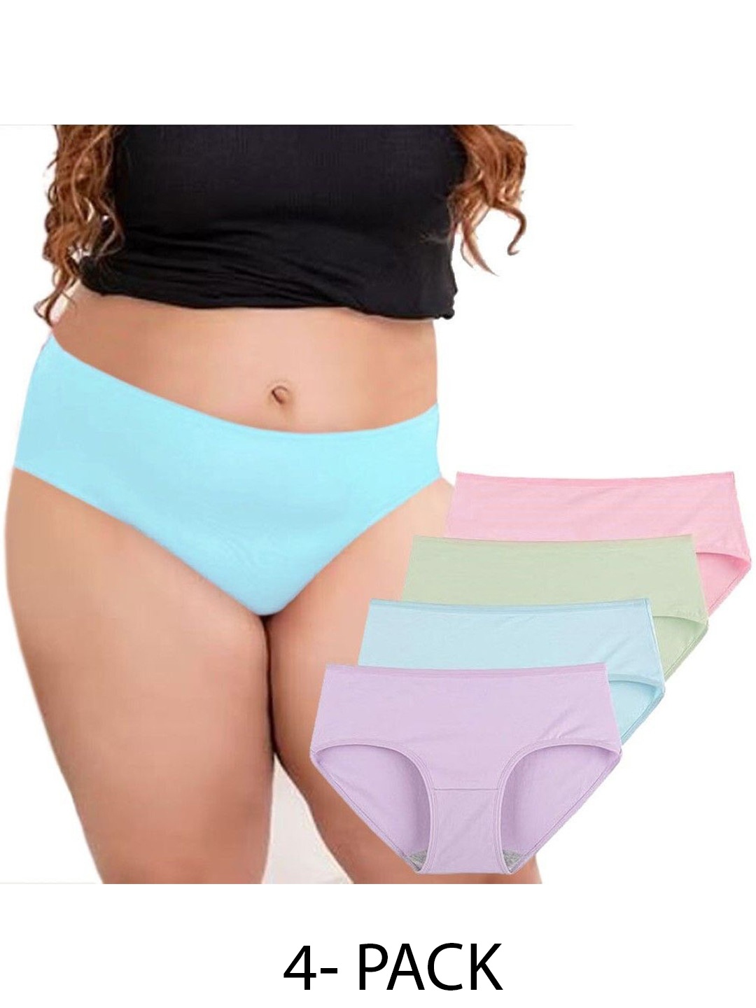 

Diving Deep Women Pack of 4 Hipster Briefs, Assorted