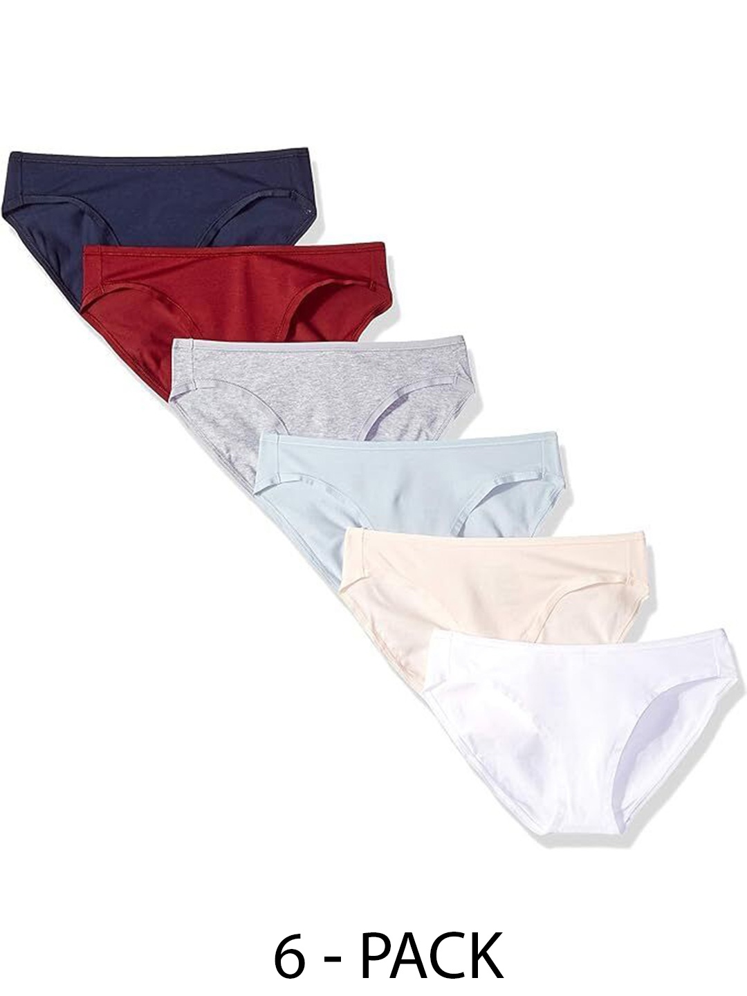 

Diving Deep Women Pack of 6 Hipster Briefs, Assorted